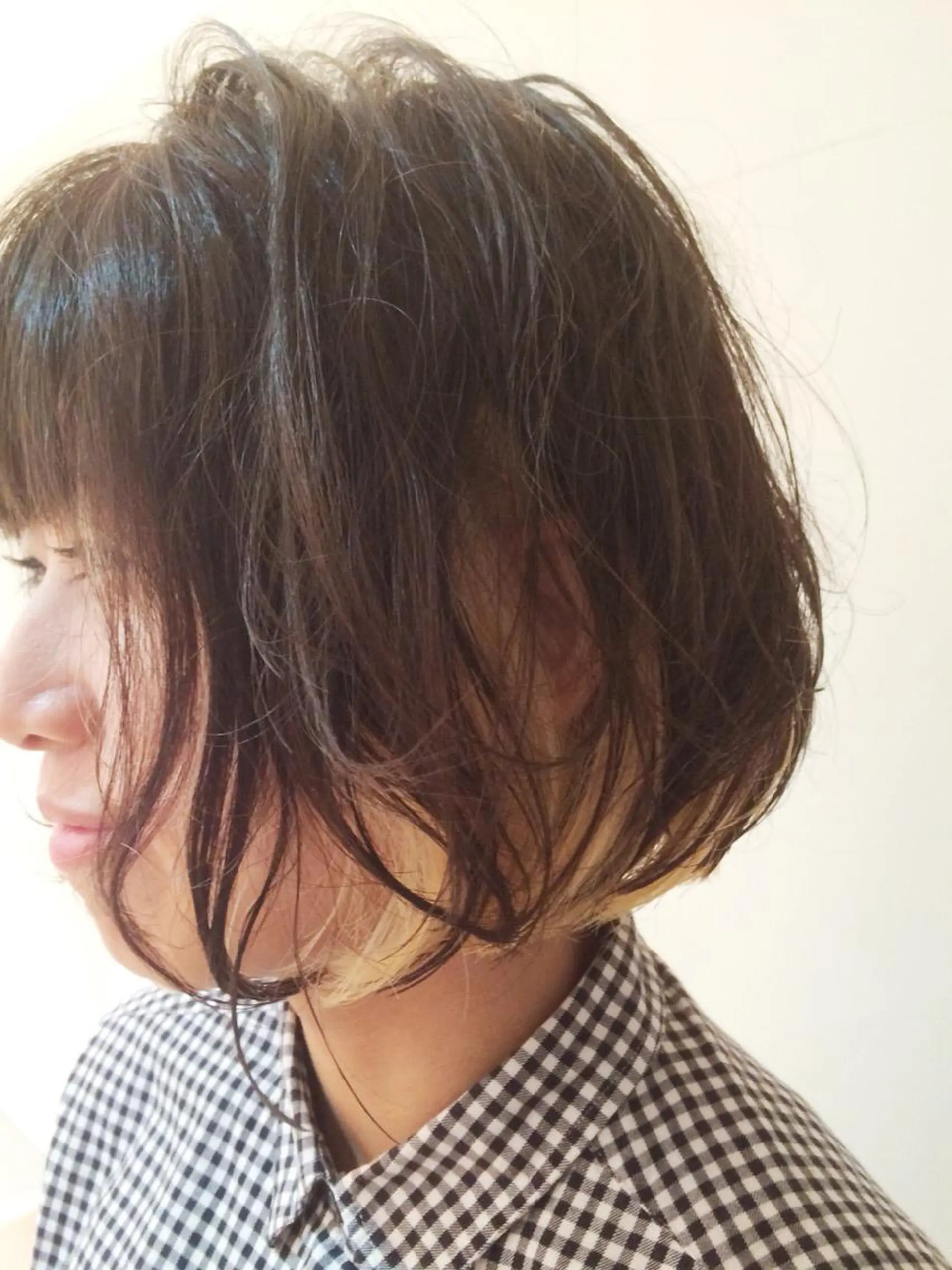 ショート カラー ブリーチ ボブ タジマ ヤスヒサのヘアスタイル