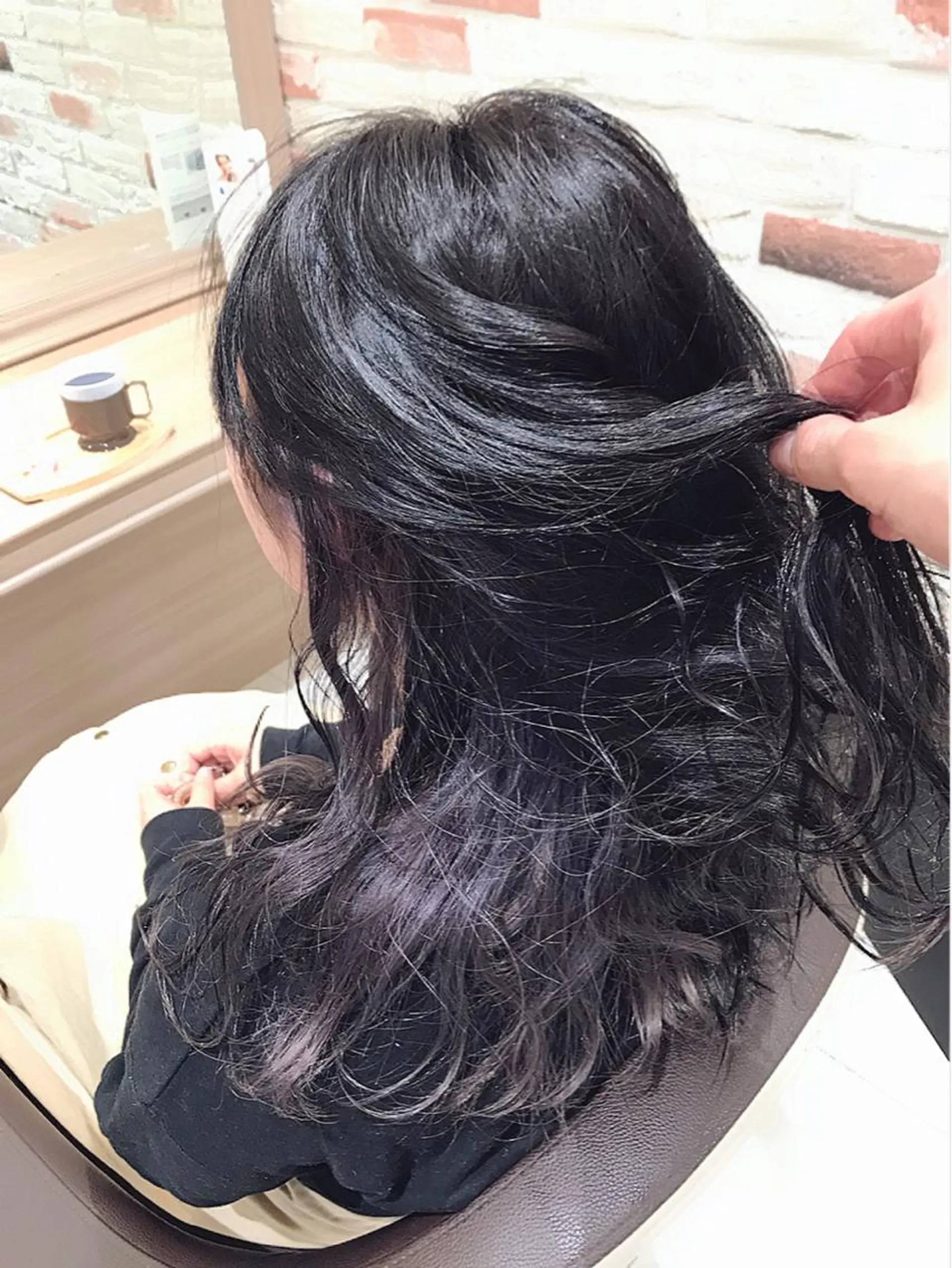 ロング ヘアカラー 新宿 木下拓哉のヘアスタイル