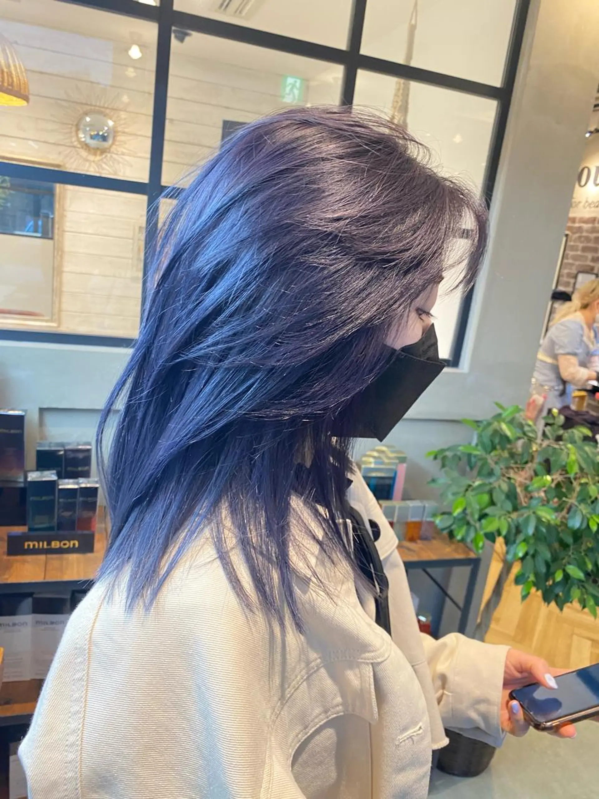 ミディアム ヘアカラー 大内田 凌馬のヘアスタイル