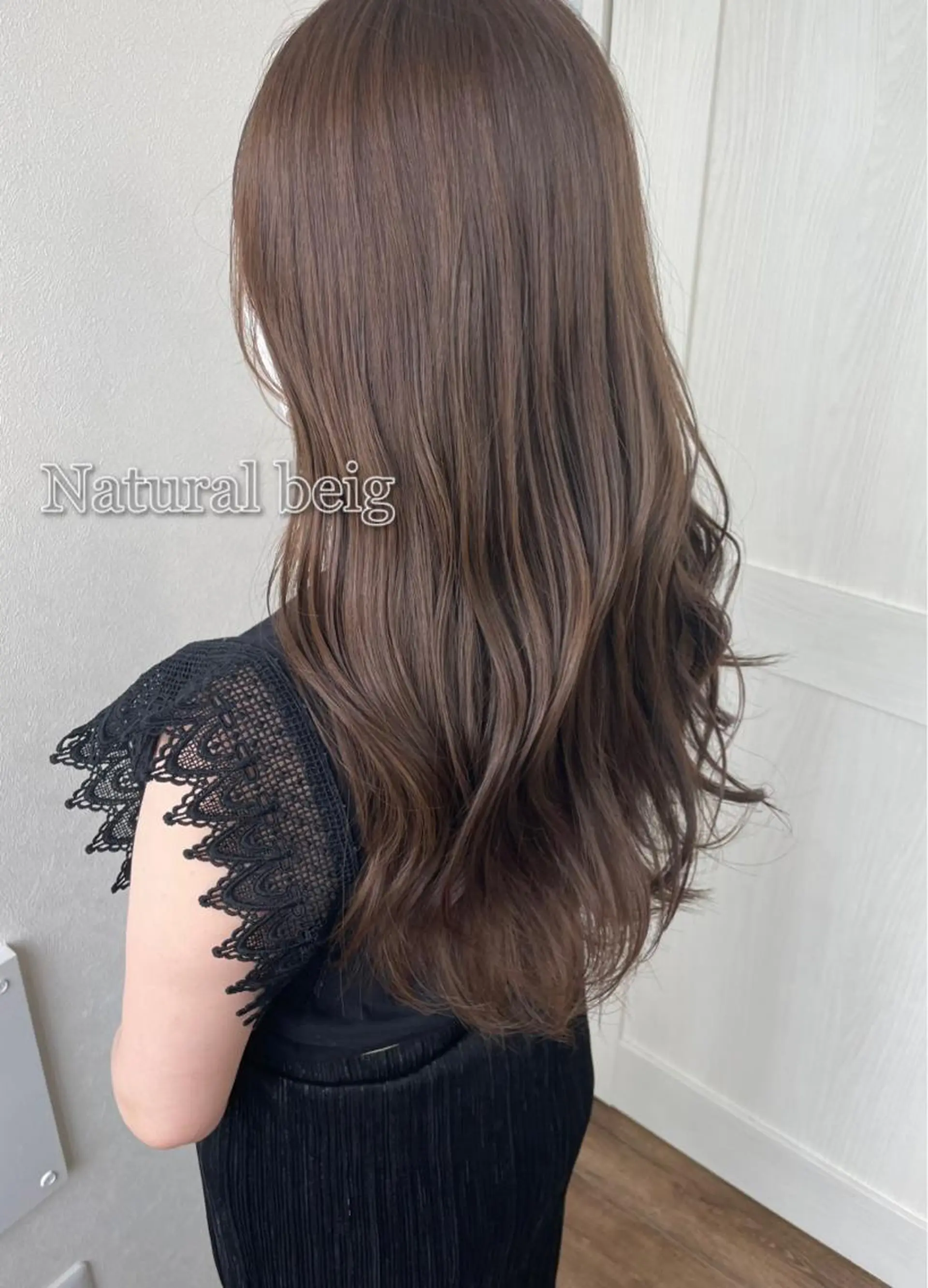 ロング カラー 小顔カット/美髪矯正 /透明感カラー🫧のヘアスタイル