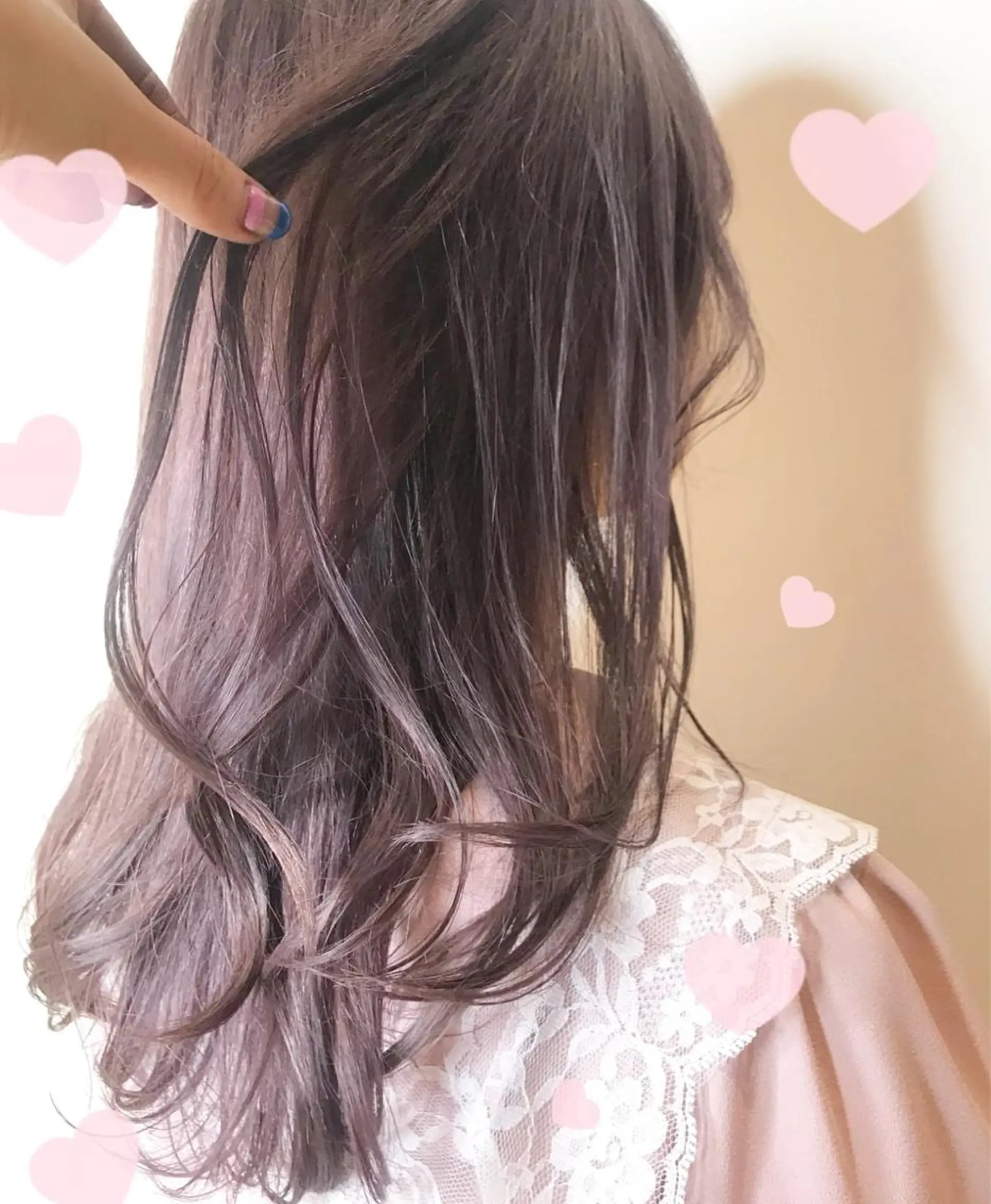 ミディアム カラー パープルカラー 新宿駅近♡個室 ♡関口三都季🌜のヘアスタイル