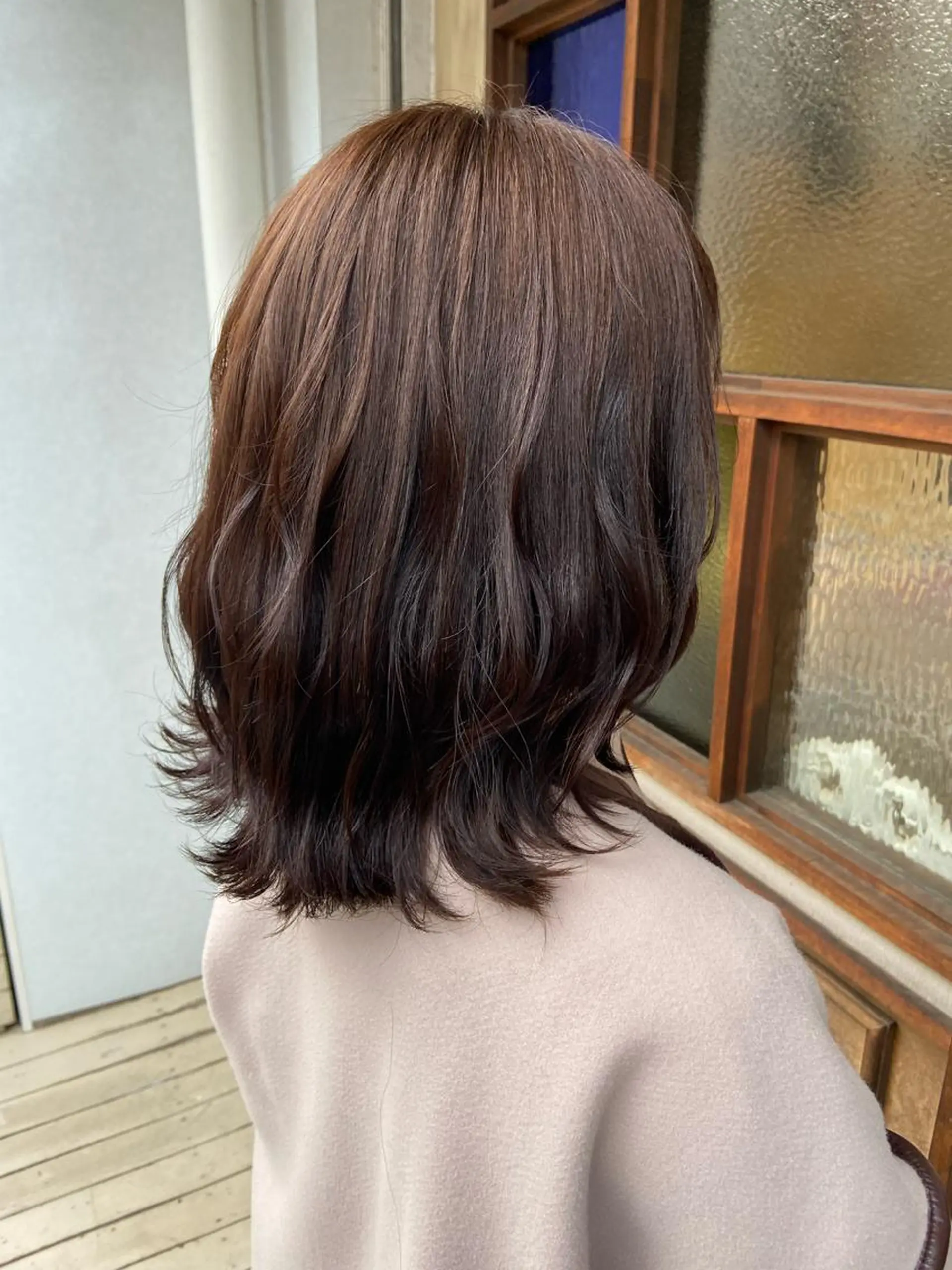 ミディアム 綾/ベージュカラー /パーマ🩰のヘアスタイル