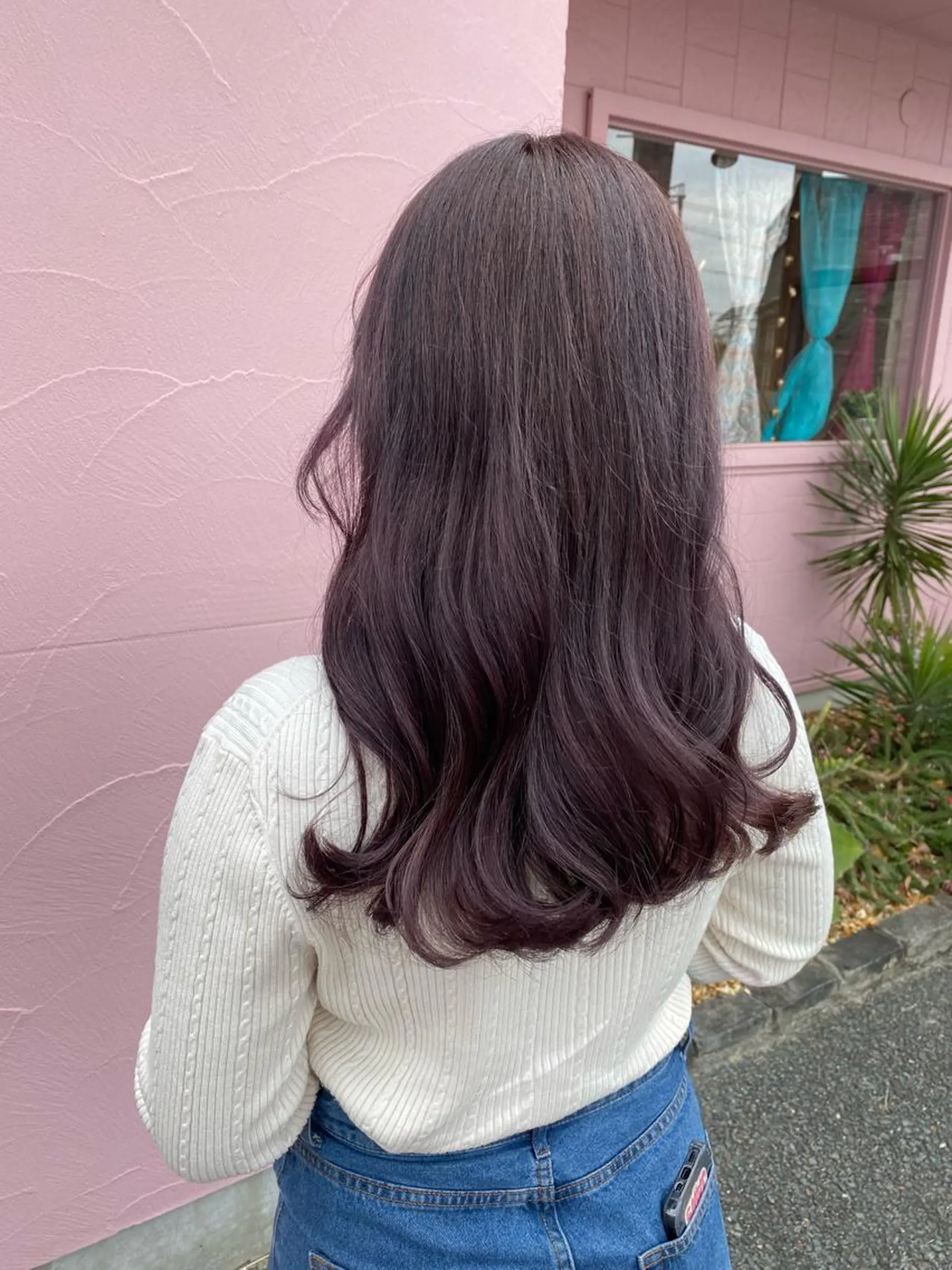 ロング カラー ヘアアレンジ 切りっぱなしボブ ショートボブ 黒髪 ブリーチ ブルーカラー 似合わせレイヤー/ Wカラー🧸こころのヘアスタイル