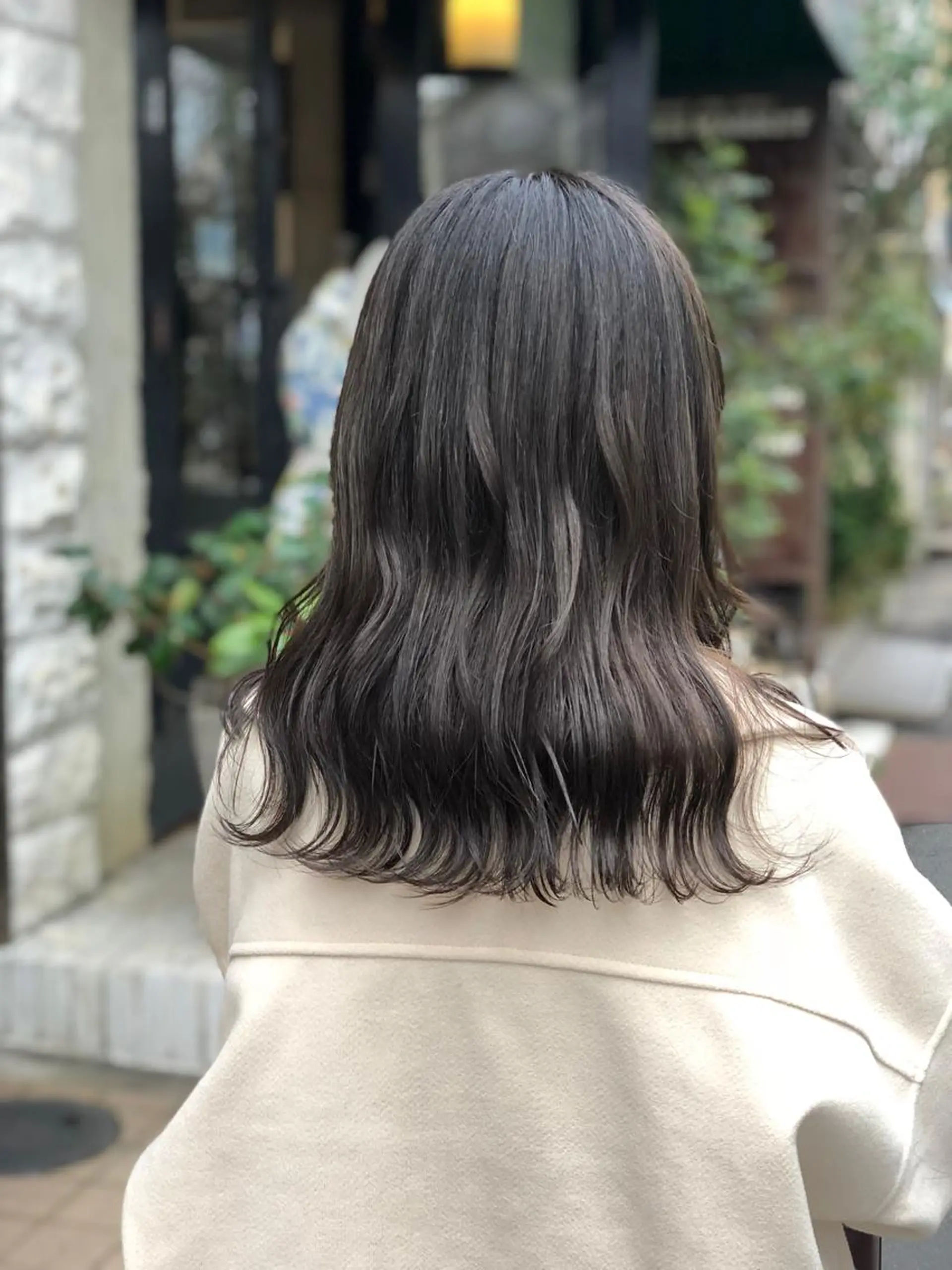セミロング カット ヘアカラー 國次 夕貴のヘアスタイル