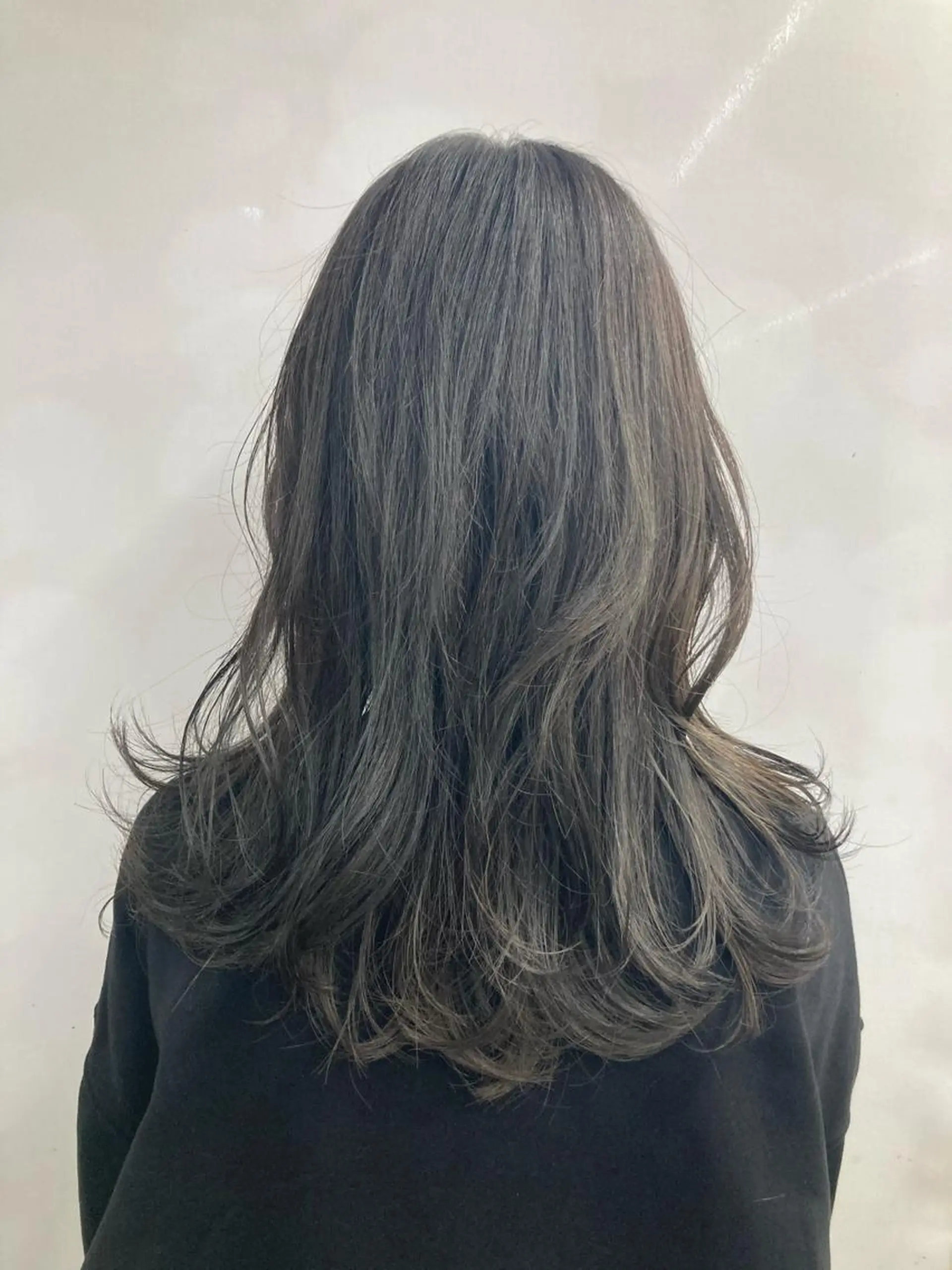 セミロング カラー ヘアカラー トリートメント ブリーチ&似合せボブ 田中寛十のヘアスタイル