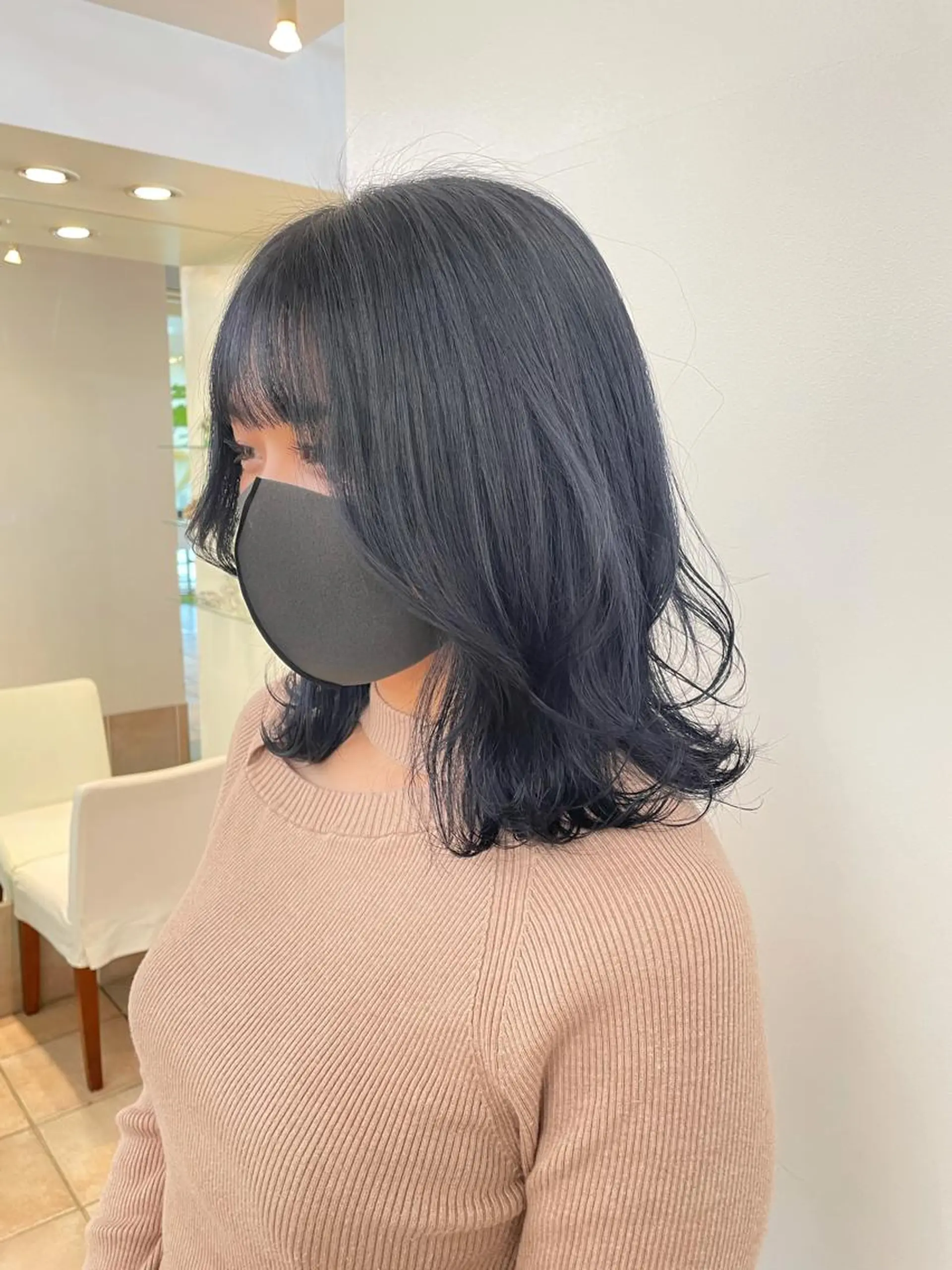 ミディアム カラー カット 艶カラー🌙縮毛矯正 /ボブ【Reina】のヘアスタイル