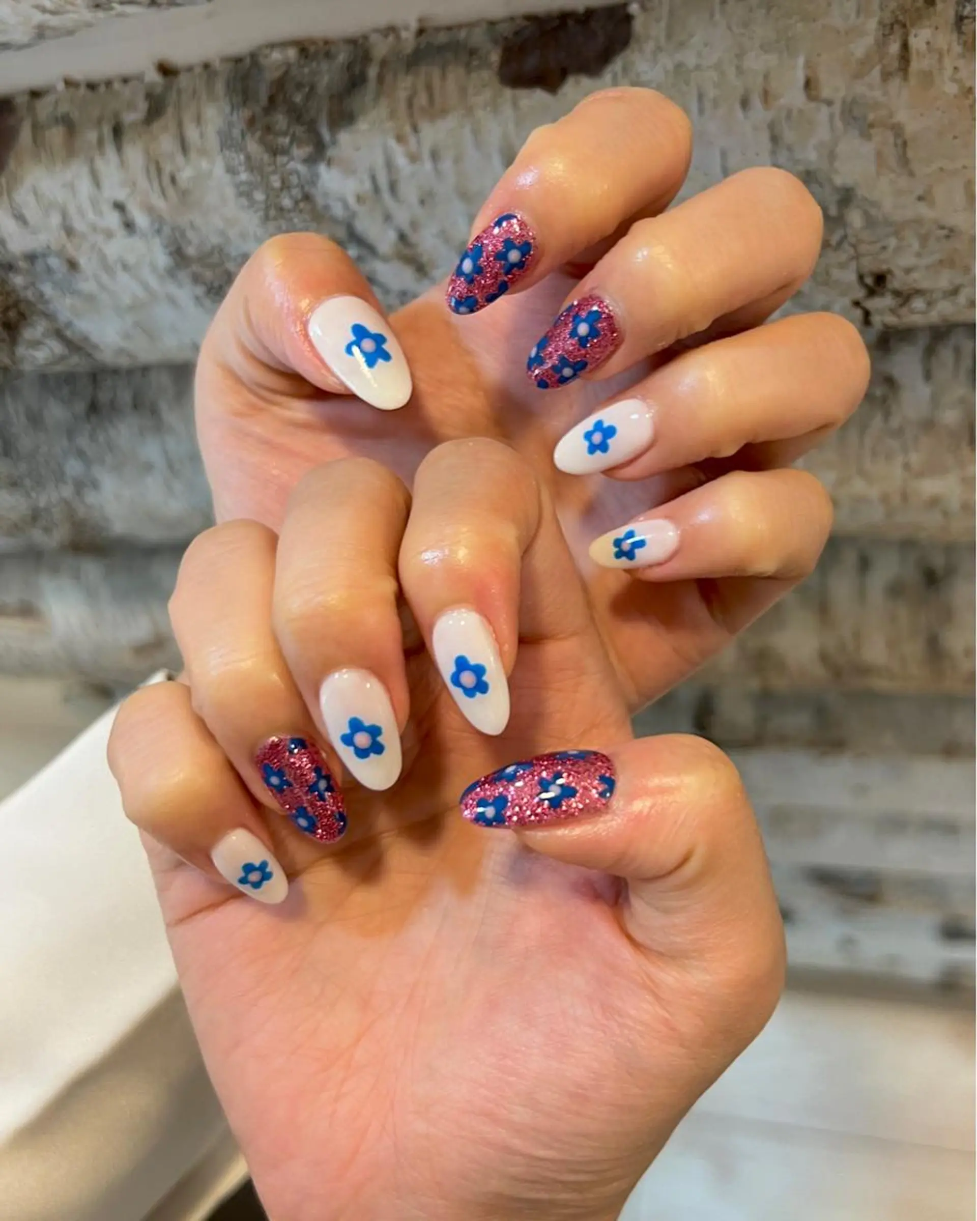 ネイル 春ネイル いちじゅう あおいのネイルデザイン