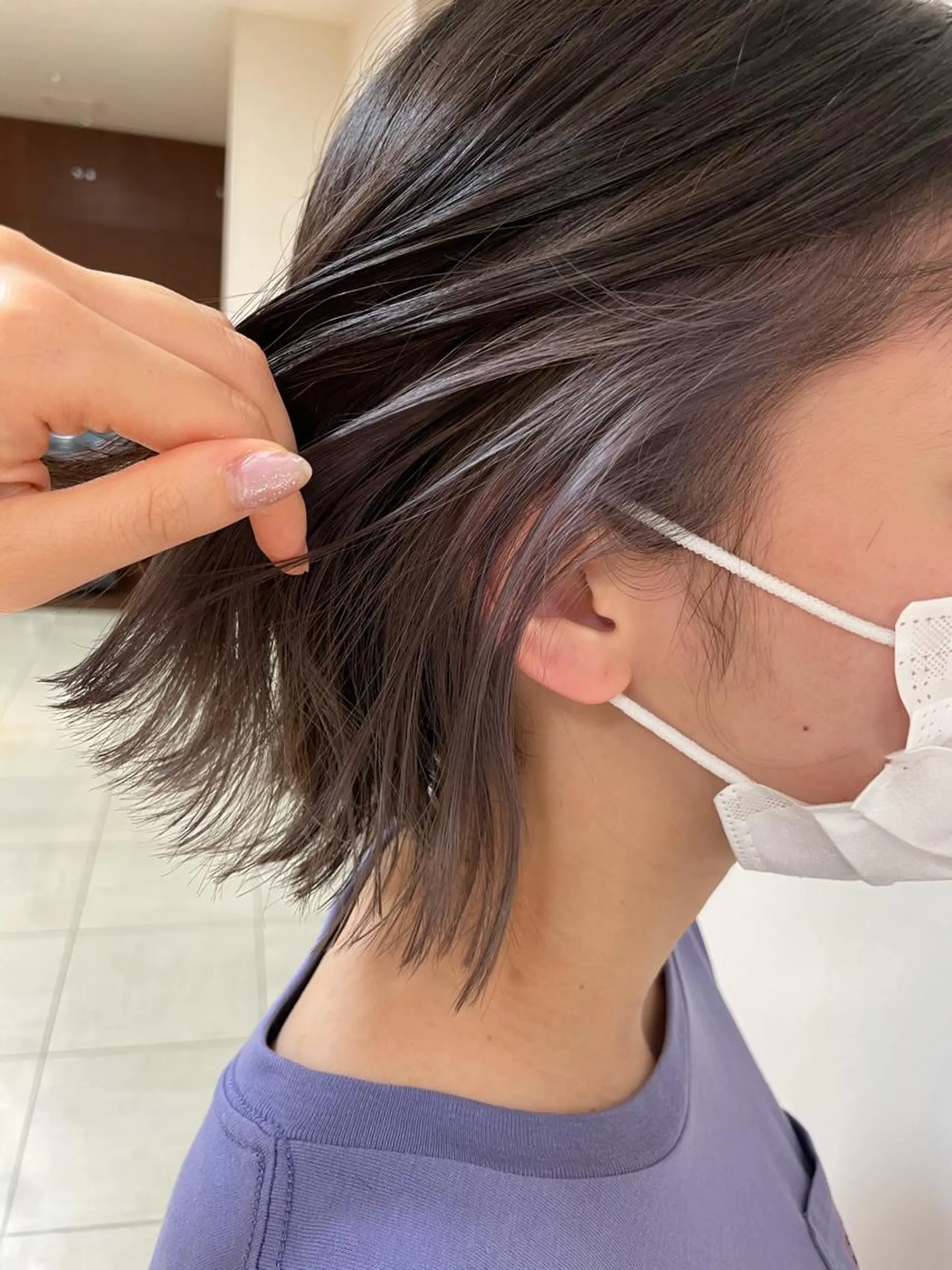 ミディアム カラー ヘアアレンジ カット ヘアカラー 【Sweep】おじま のぞみのヘアスタイル