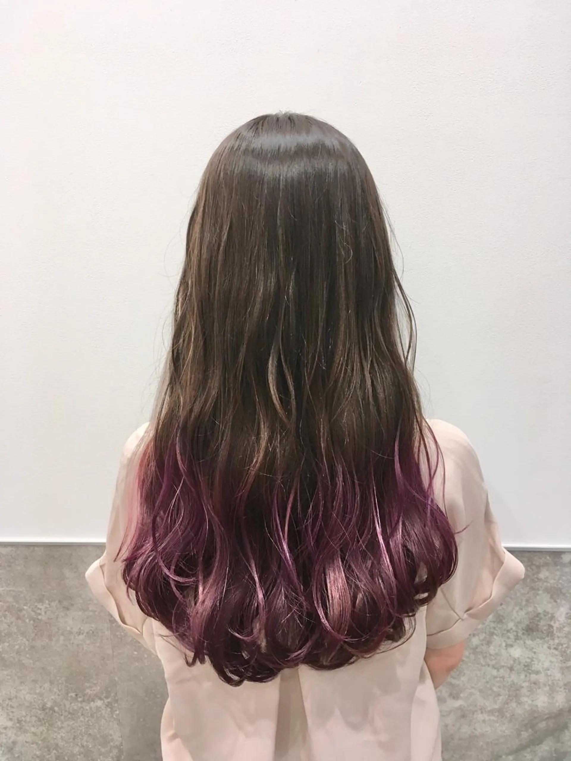 ロング カラー グラデーションカラー ヘアカラー トリートメント ヘアセット yoshi ☆のヘアスタイル