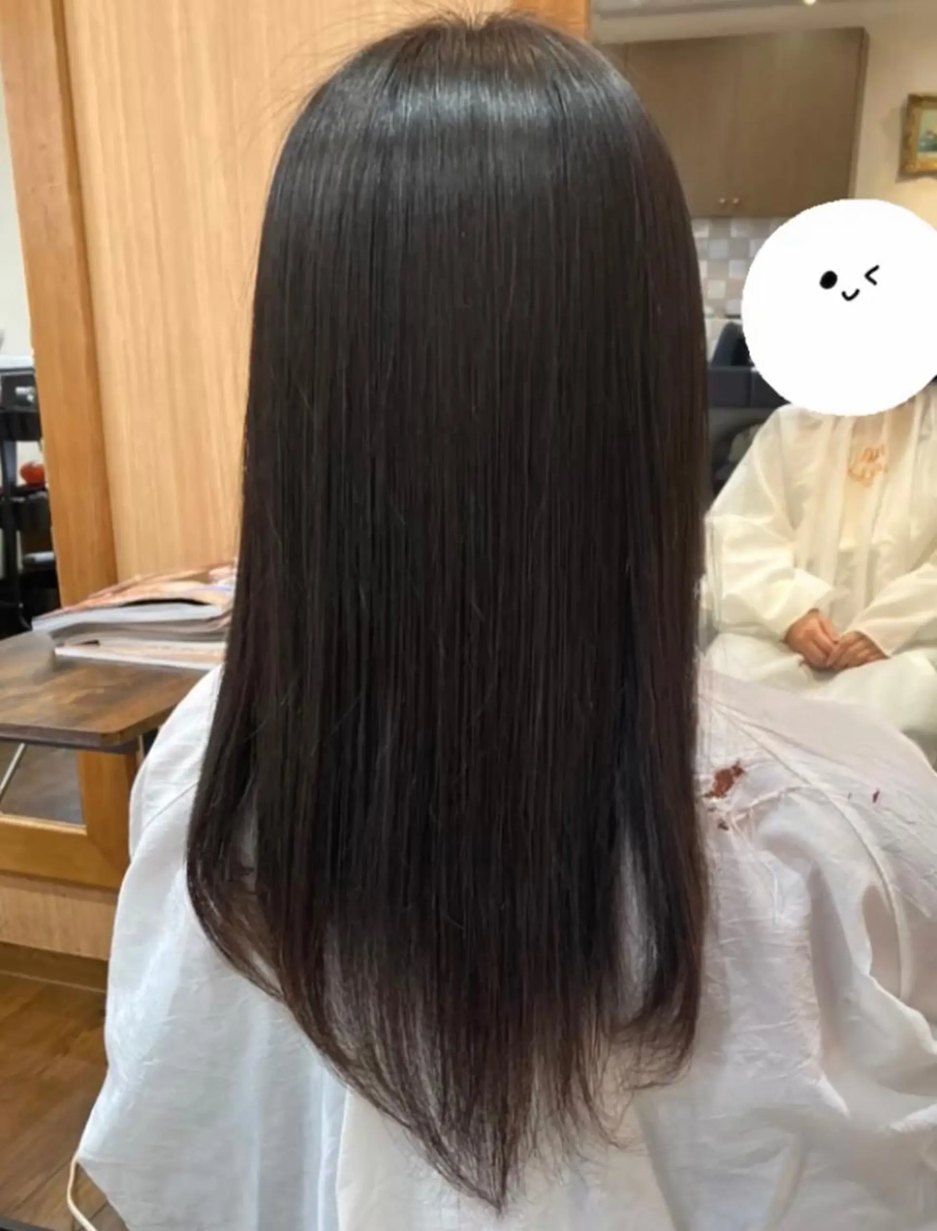 ロング 縮毛矯正 髪質改善カラー 縮毛矯正🤍辻桃加のヘアスタイル