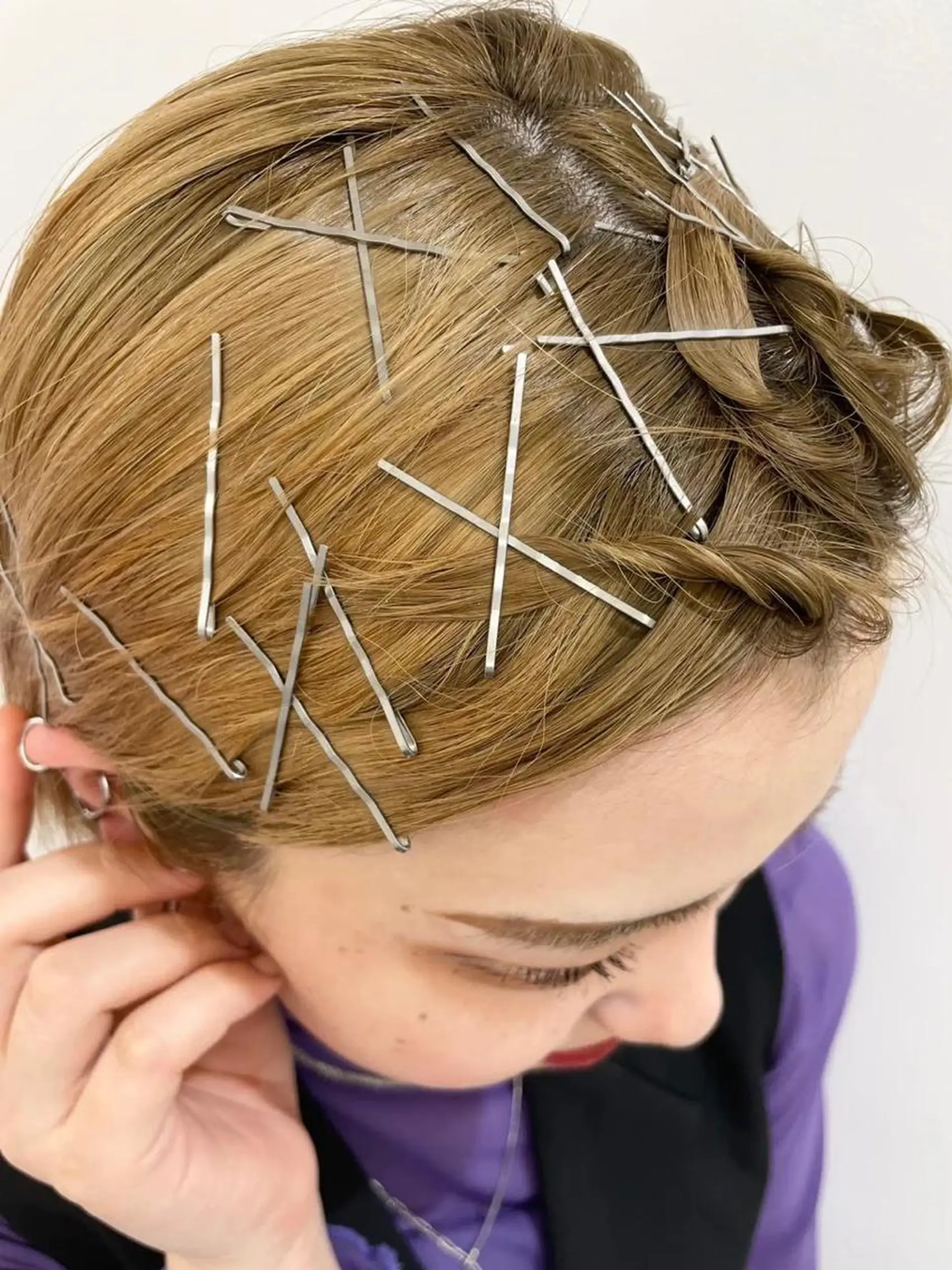 ヘアアレンジ ダブルカラー,透け カラーHINARIのヘアスタイル