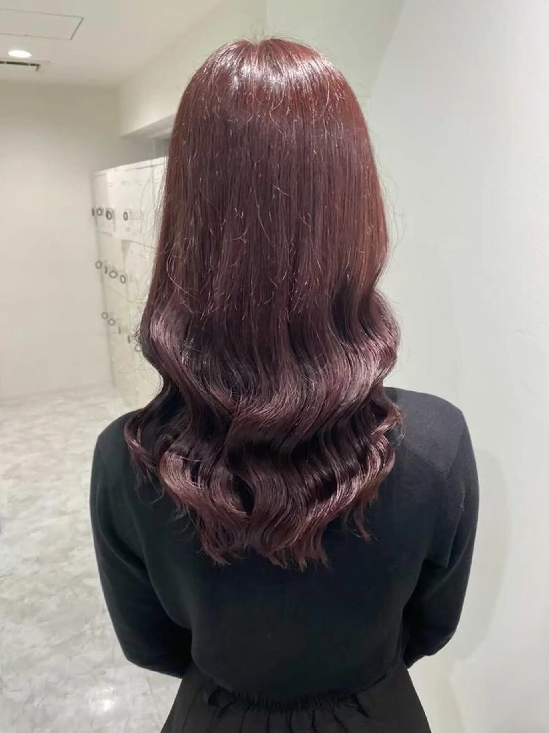 セミロング ピンクラベンダー 💖横浜ブリーチなし 💖MIHOのヘアスタイル