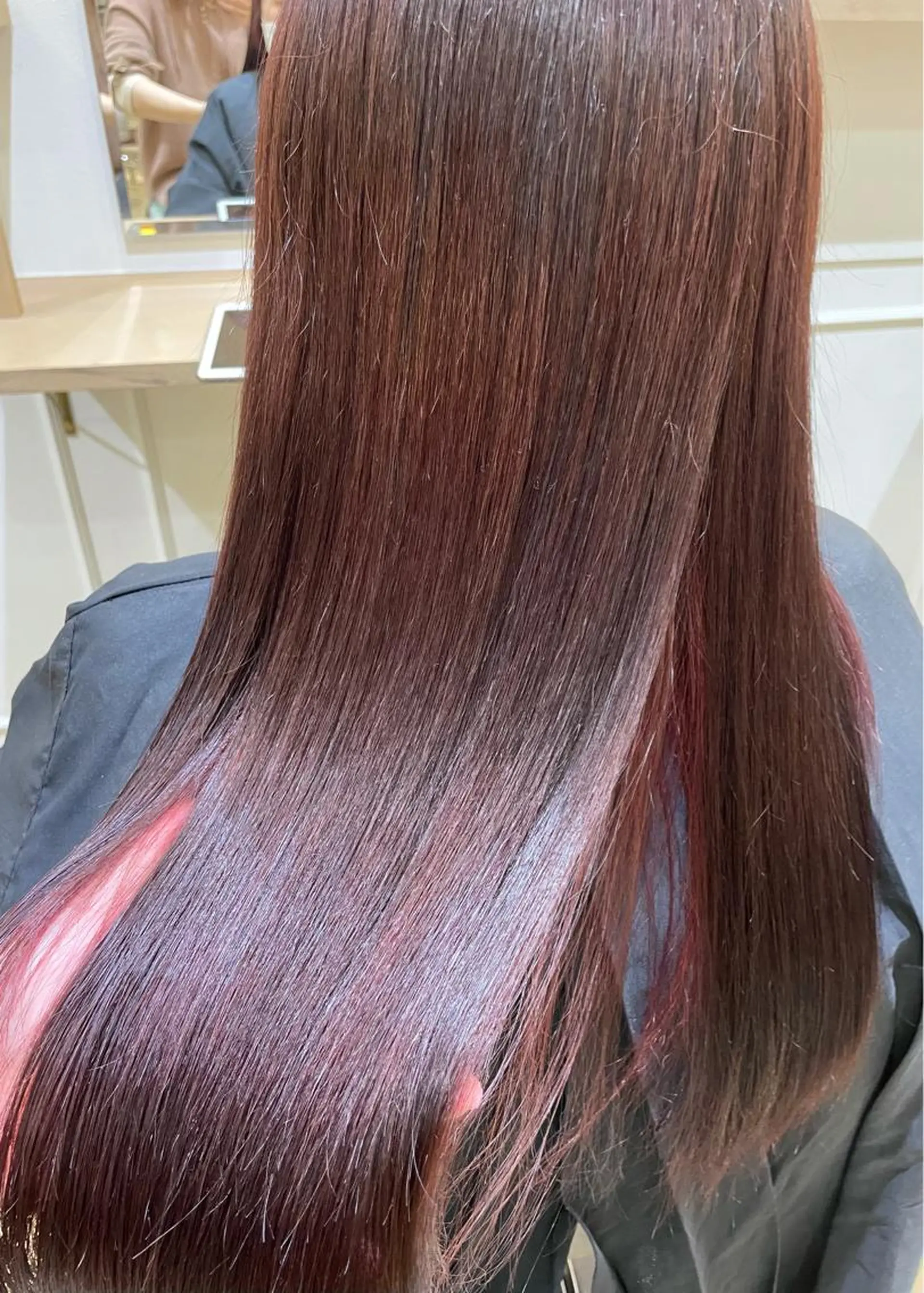 セミロング ピンクラベンダー 髪質改善お任せ ください♪ひとみのヘアスタイル