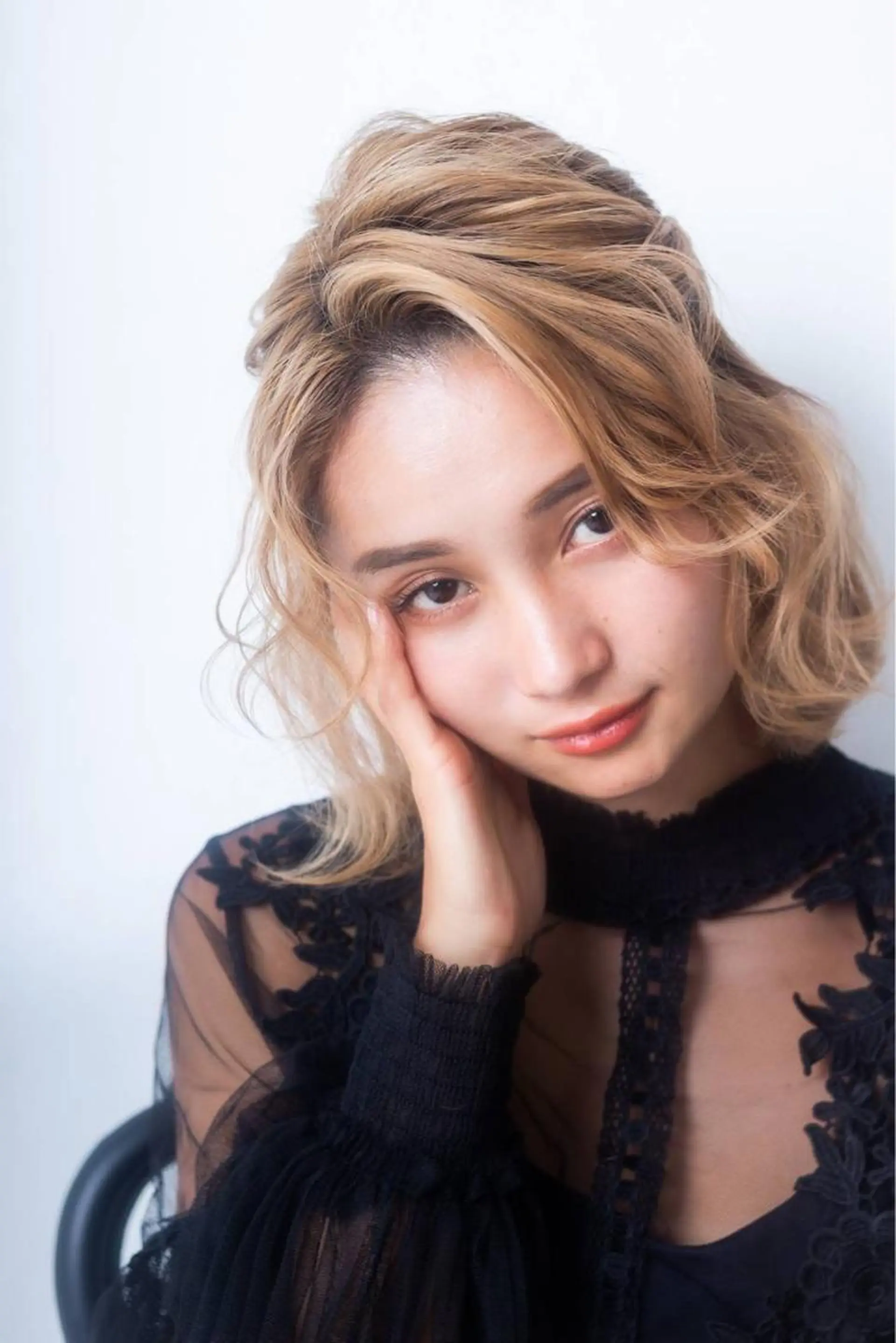 ショート カラー パーマ ヘアアレンジ リルウヘアー 天王寺のヘアスタイル