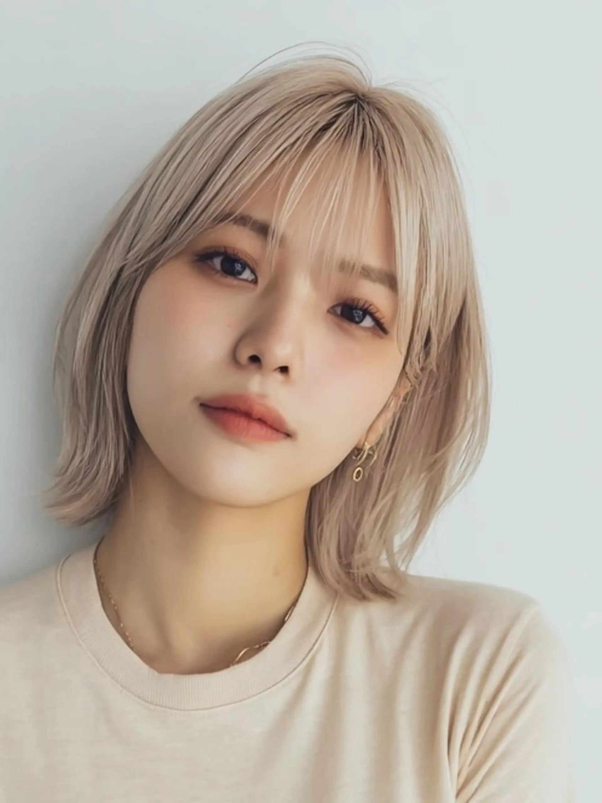 ミディアム ヘアカラー ❄️透明感カラー❄️ メンズ✂️TOWAのヘアスタイル