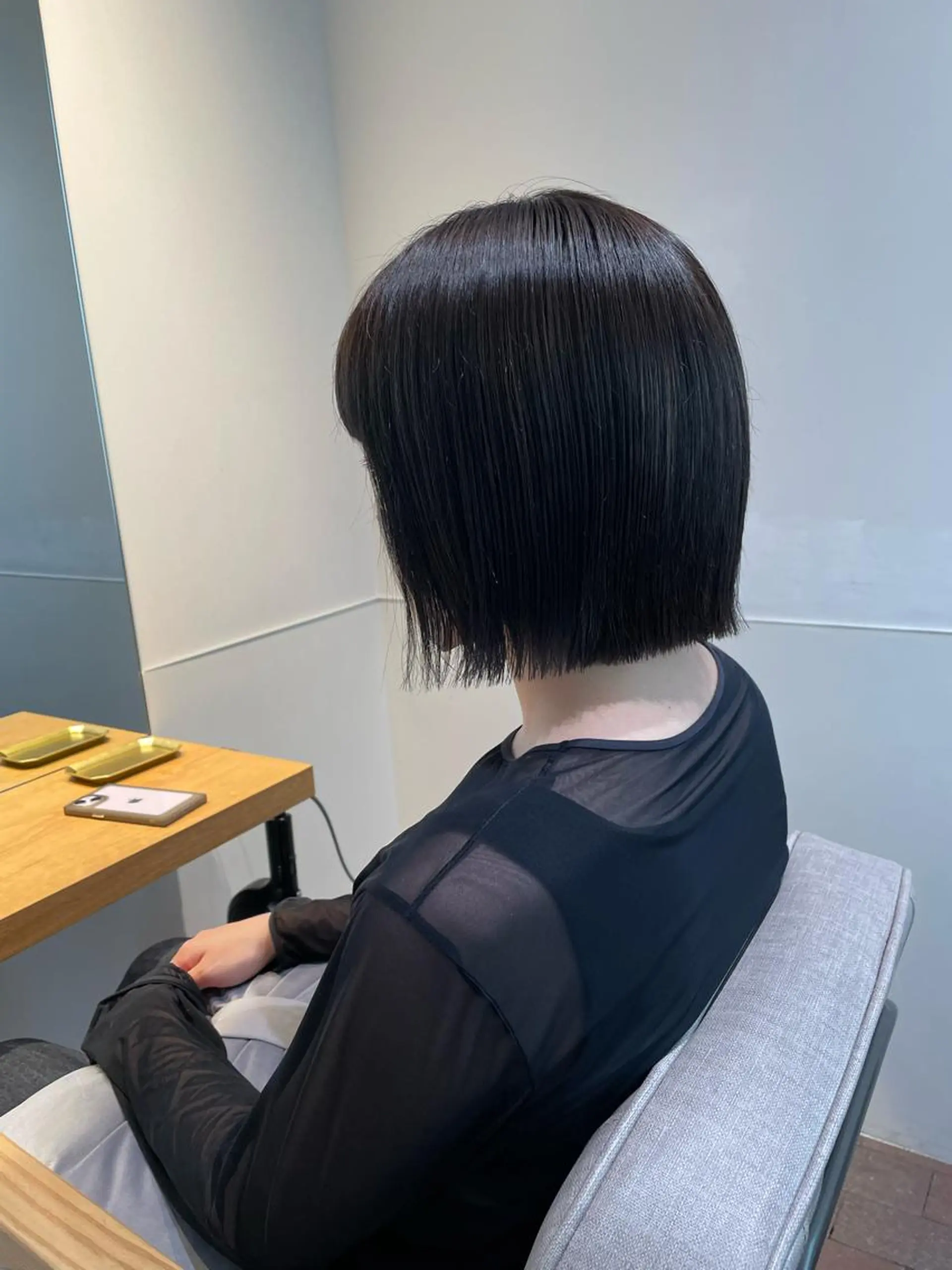 ショート カラー カット ヘアカラー トリートメント miu. ボブ/透け感カラーのヘアスタイル