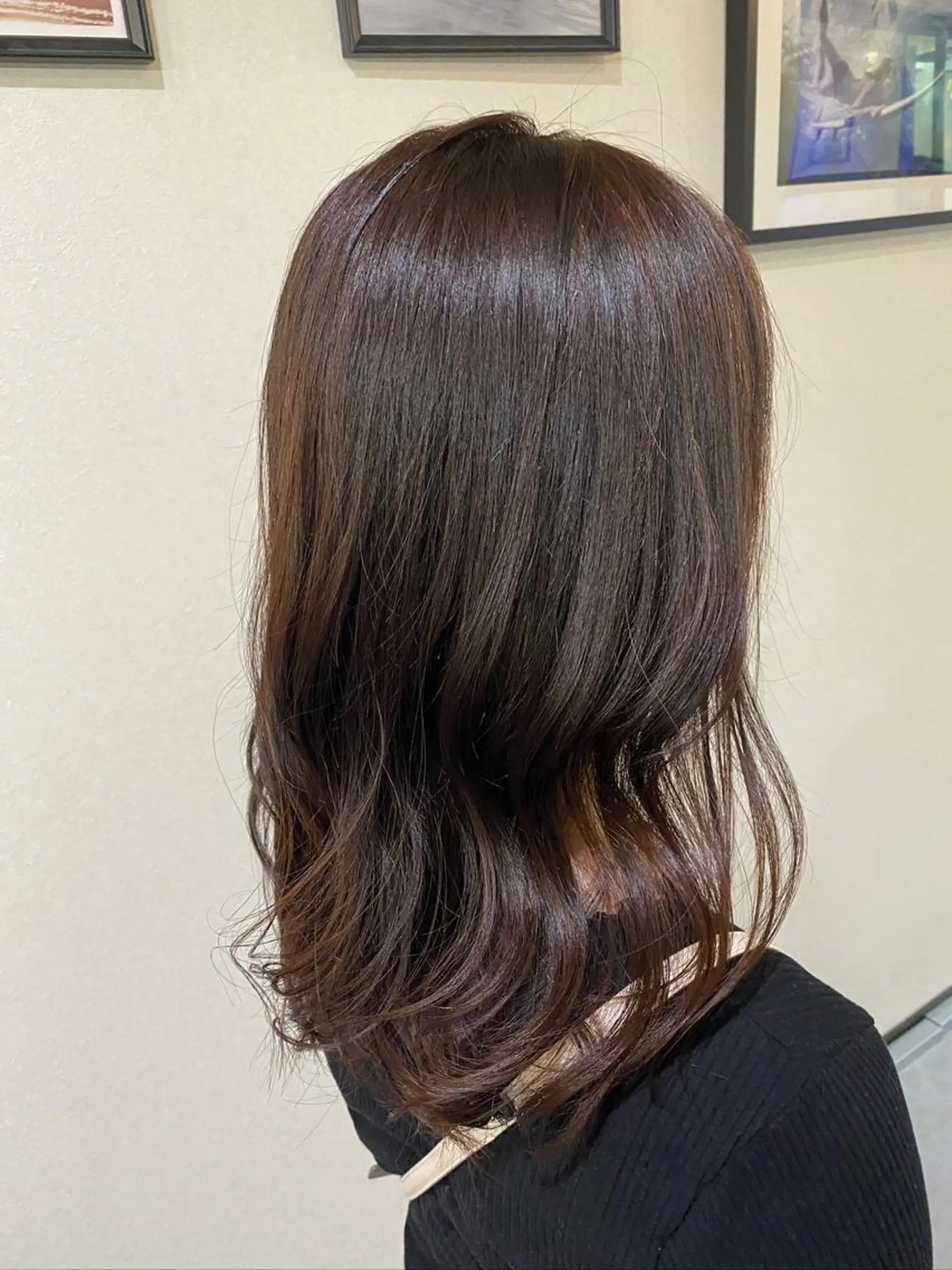 ロング ピンクブラウン カット ヘアカラー トリートメント CARICIA🌱 masaeのヘアスタイル