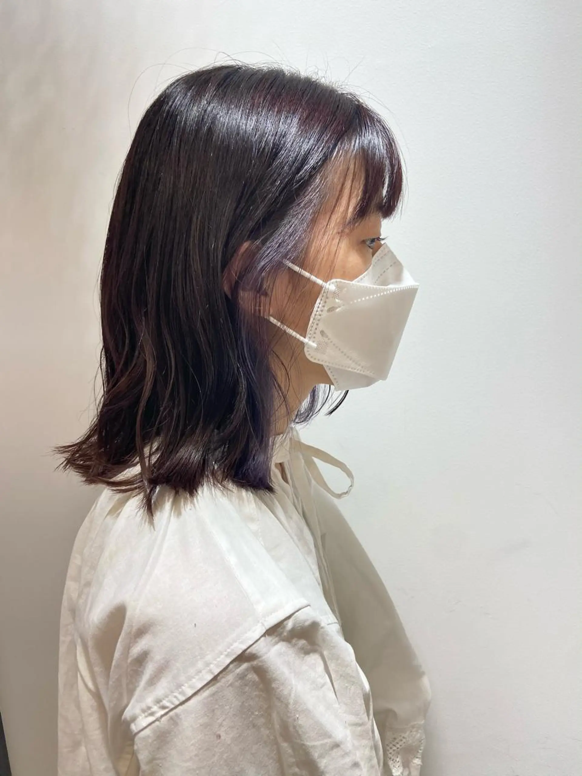 ミディアム カラー ヘアカラー 🐺ウルフ/レイヤー 似合わせ‎🤍沙羅のヘアスタイル