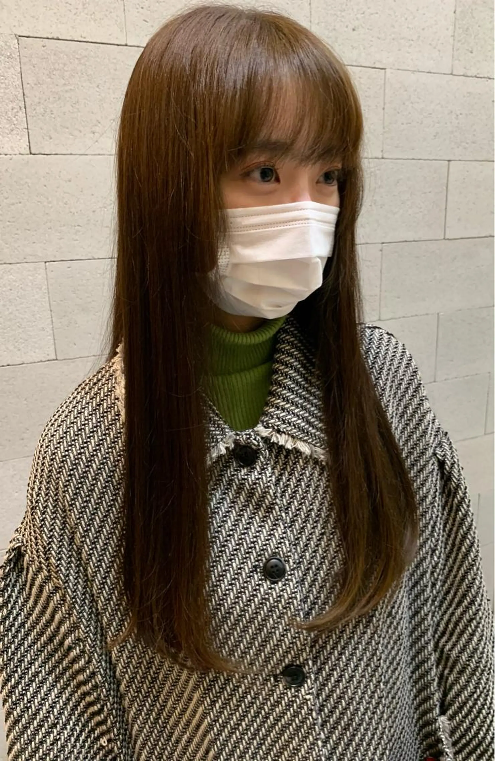 ロング カラー カワサキ マホのヘアスタイル