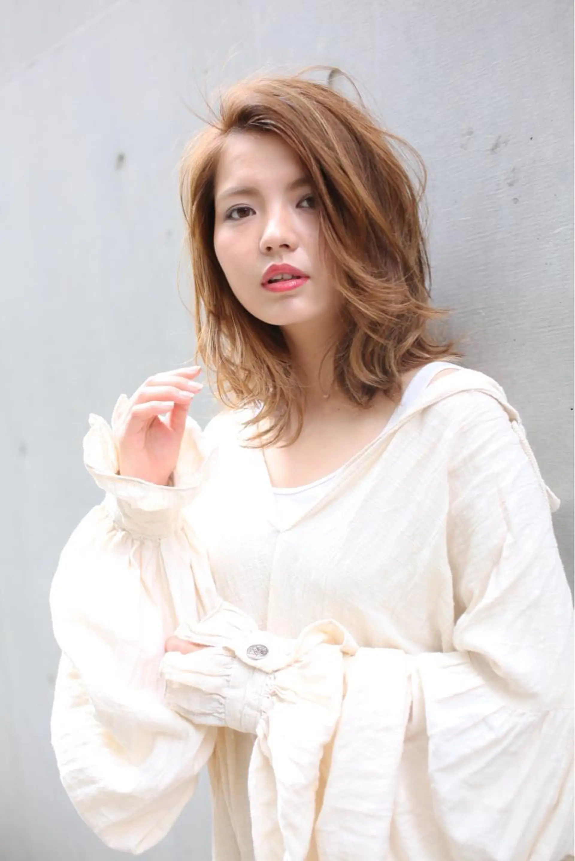 ミディアム カラー パーマ ヘアアレンジ 髪質改善/縮毛矯正/ ボブ/店長/槌矢圭悟のヘアスタイル