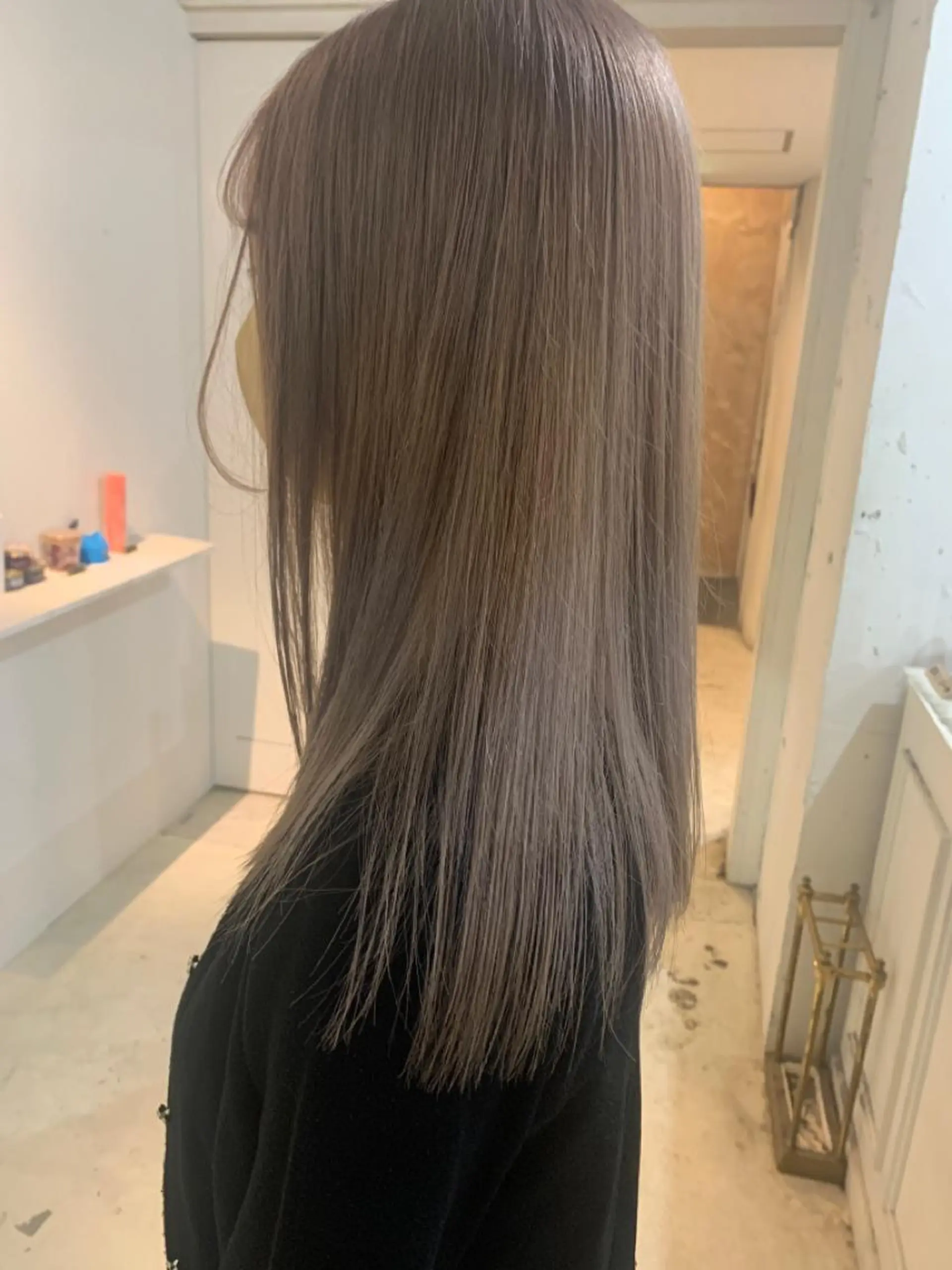 ロング ヘアカラー トリートメント ダブルカラー/透明感 💈JUNYA💈のヘアスタイル