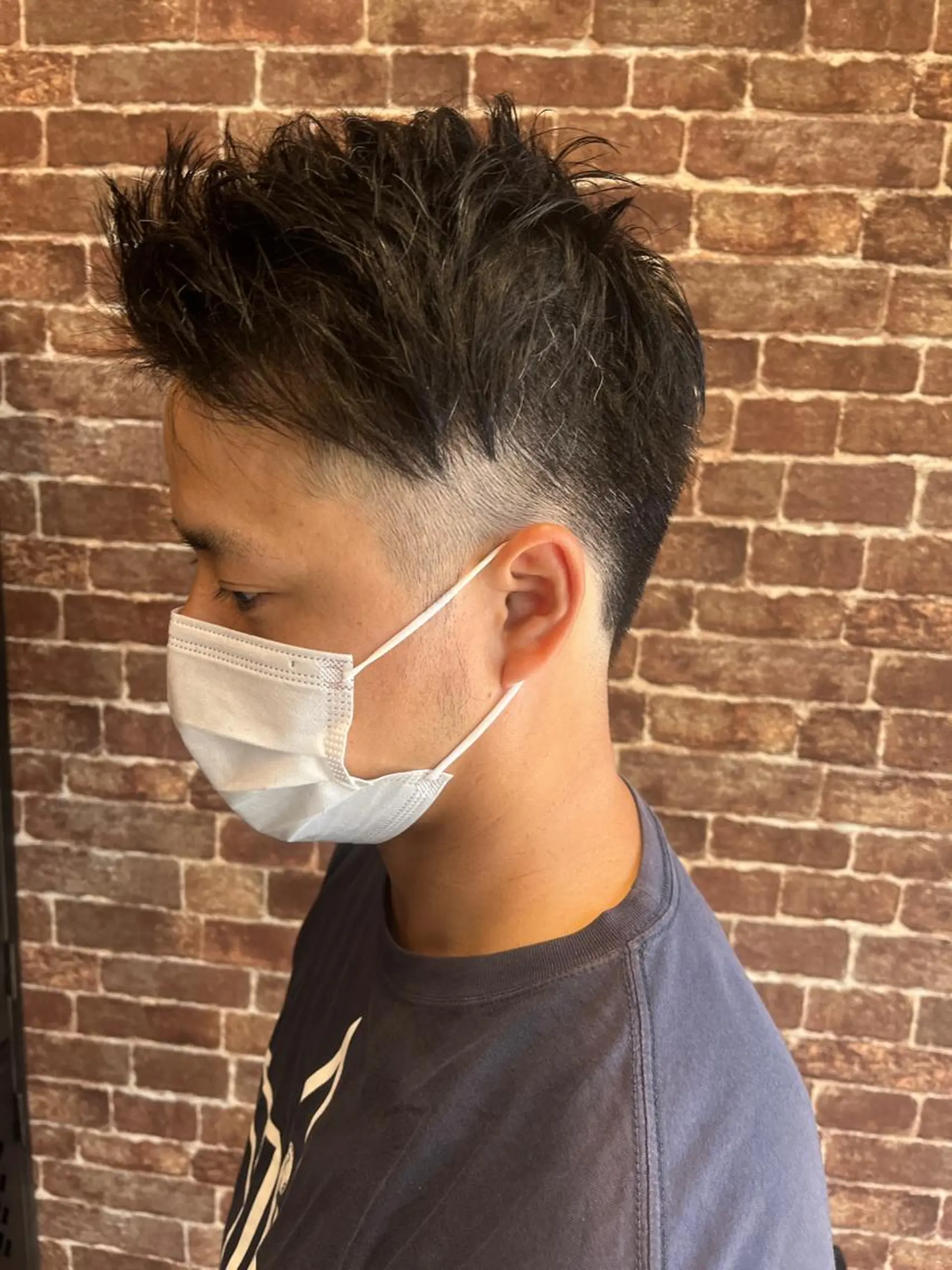 ショート メンズ メンズパーマ ケアカラー ピンクブラウン 外国人風カラー ショートヘア 久木原 ゆりのヘアスタイル