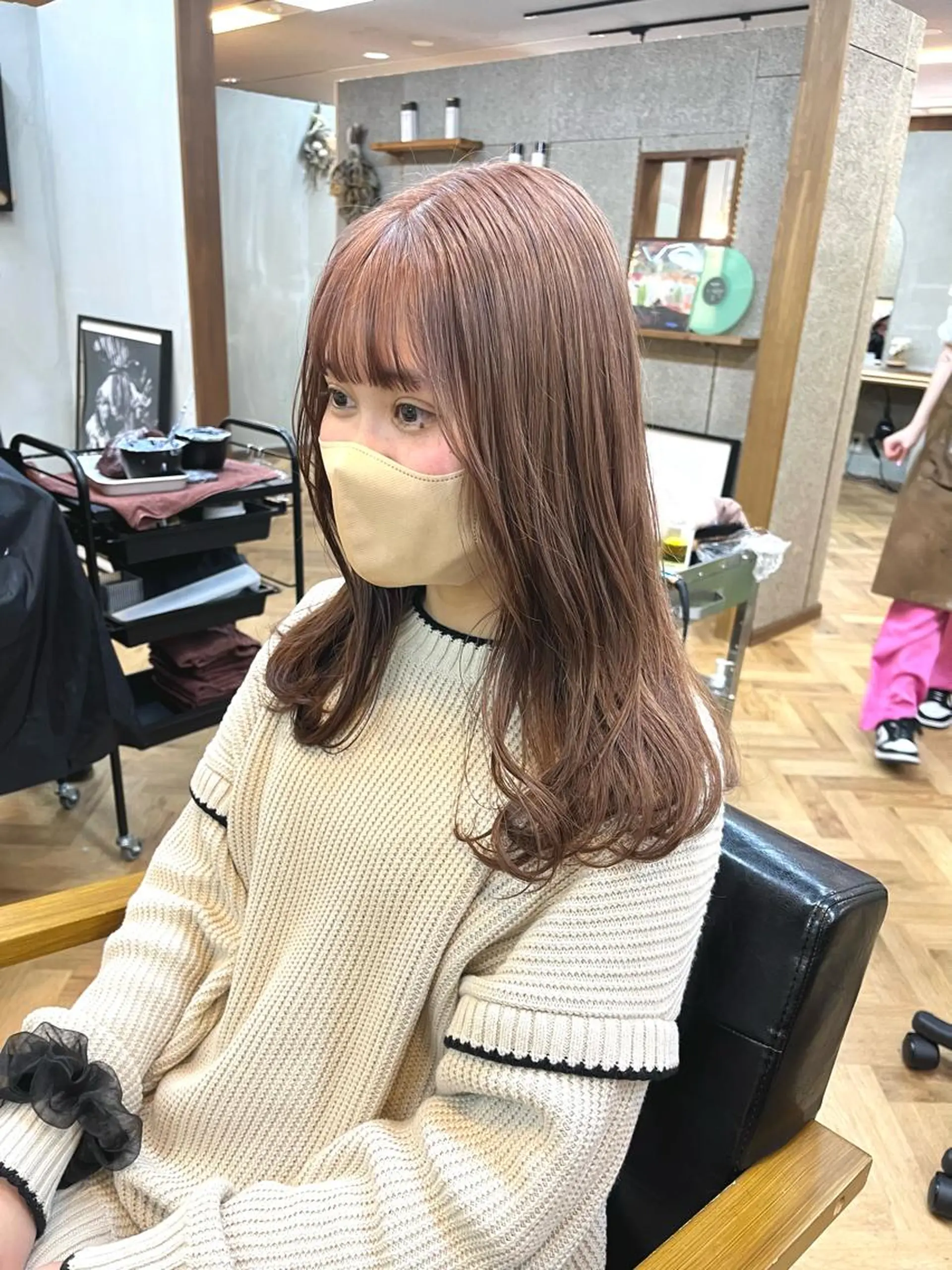 ロング カラー ブリーチ ena/ブリーチなし 透明感・レイヤー🎀のヘアスタイル