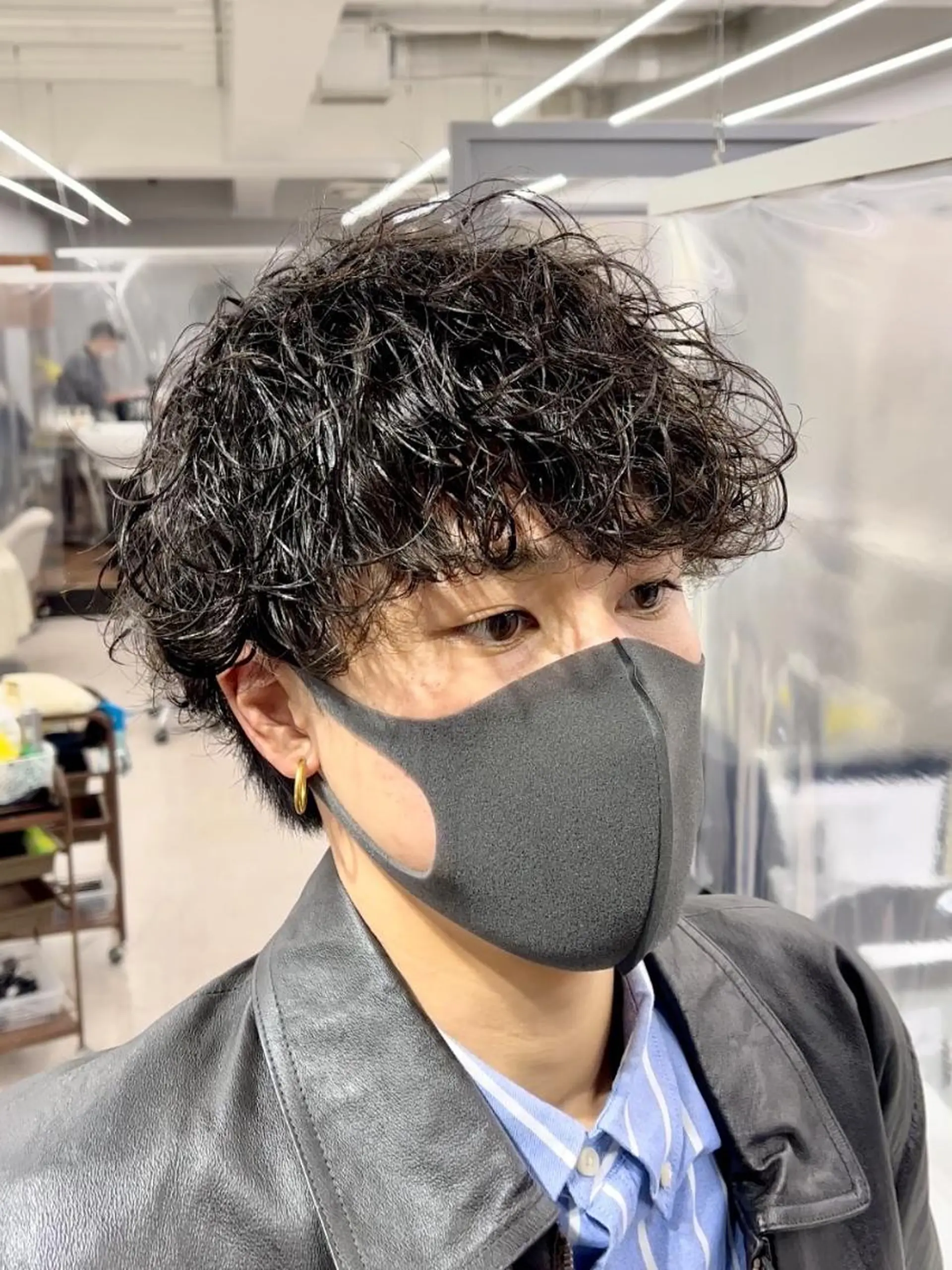 メンズ 🍐シャドウパーマ メンズ特化/守岡🍐のヘアスタイル