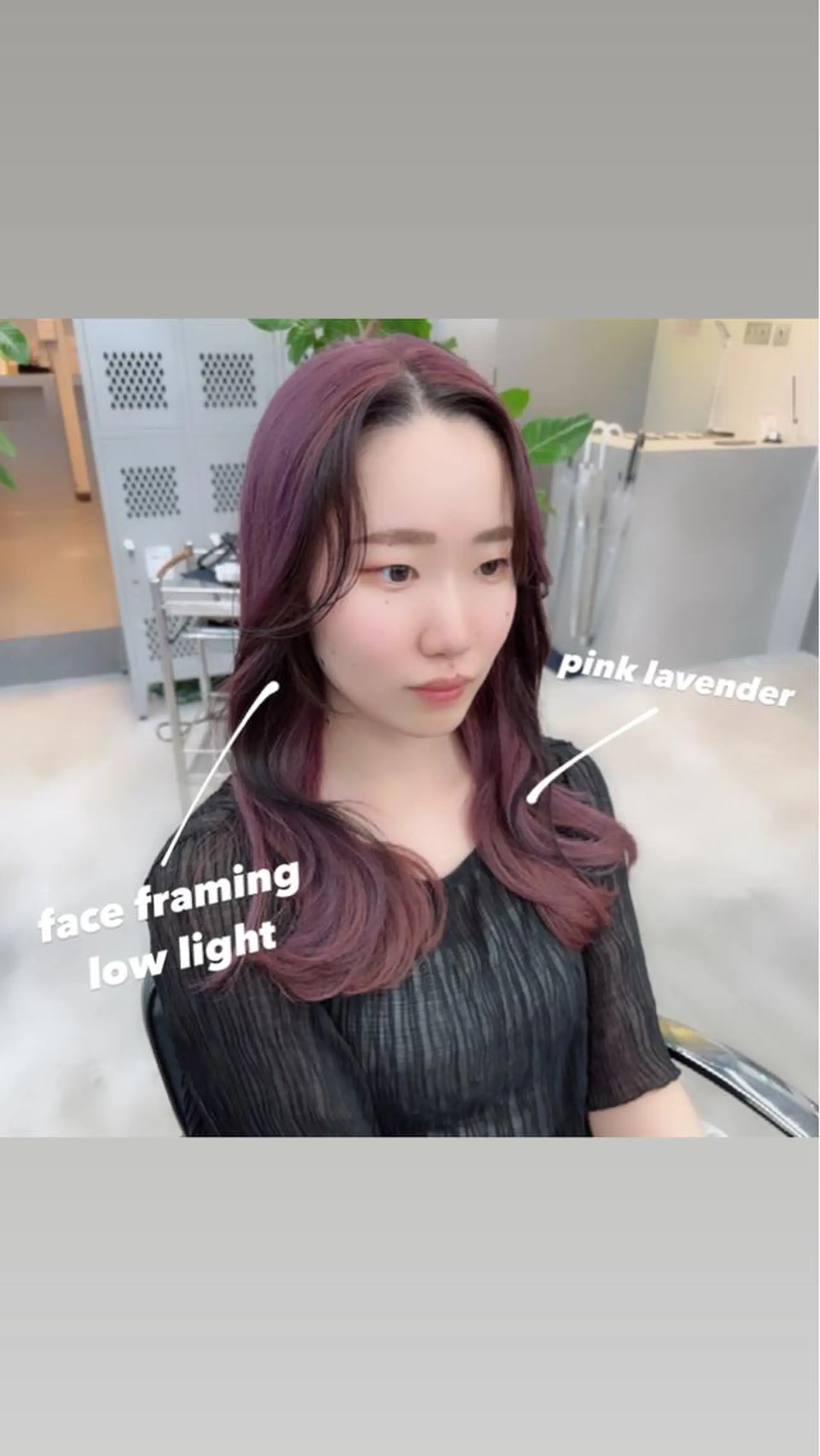 ロング カラー 岡野 静華のヘアスタイル