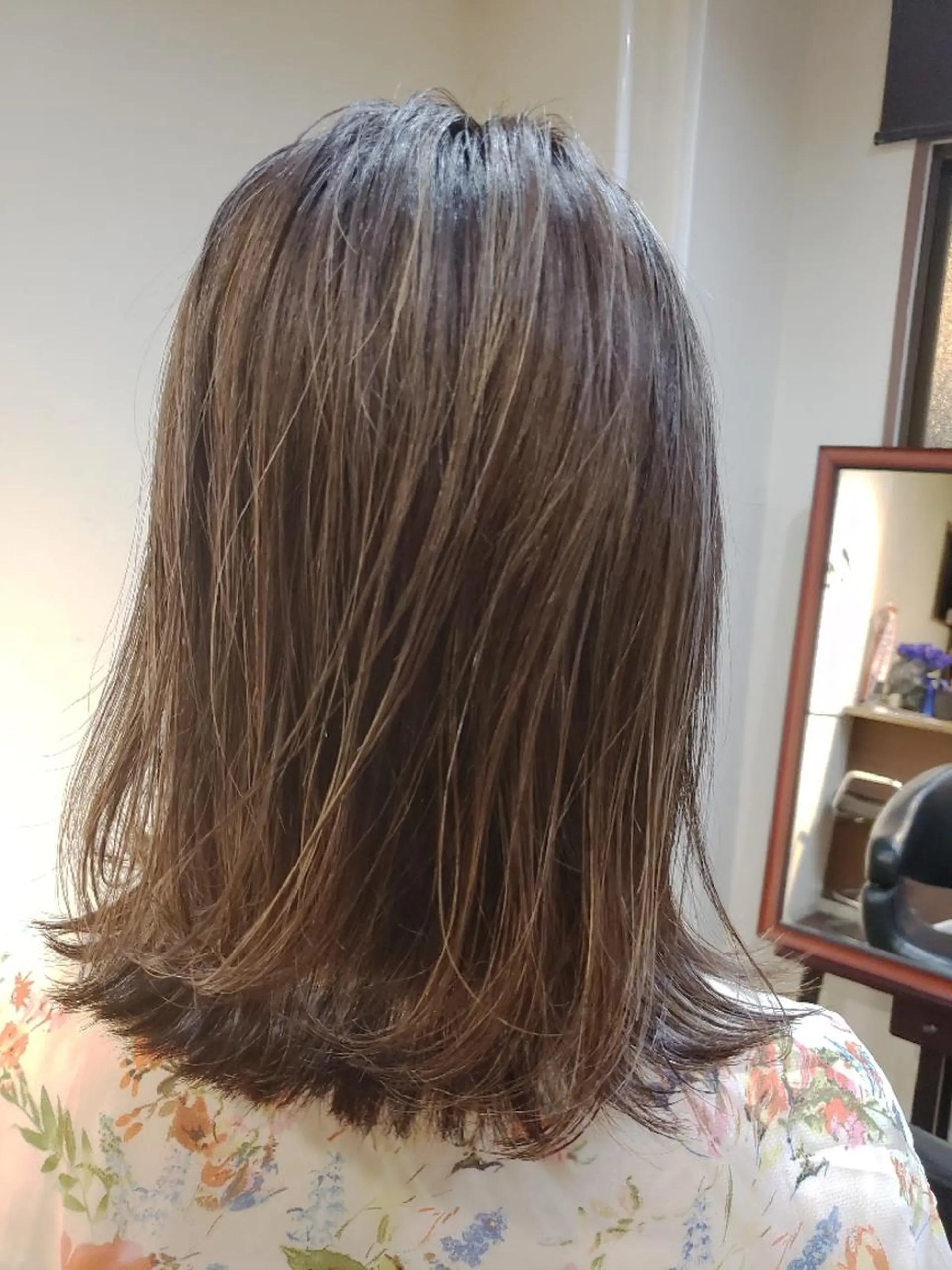 ミディアム カラー ヘアカラー トリートメント RIENS♡xrea 山本優舞のヘアスタイル