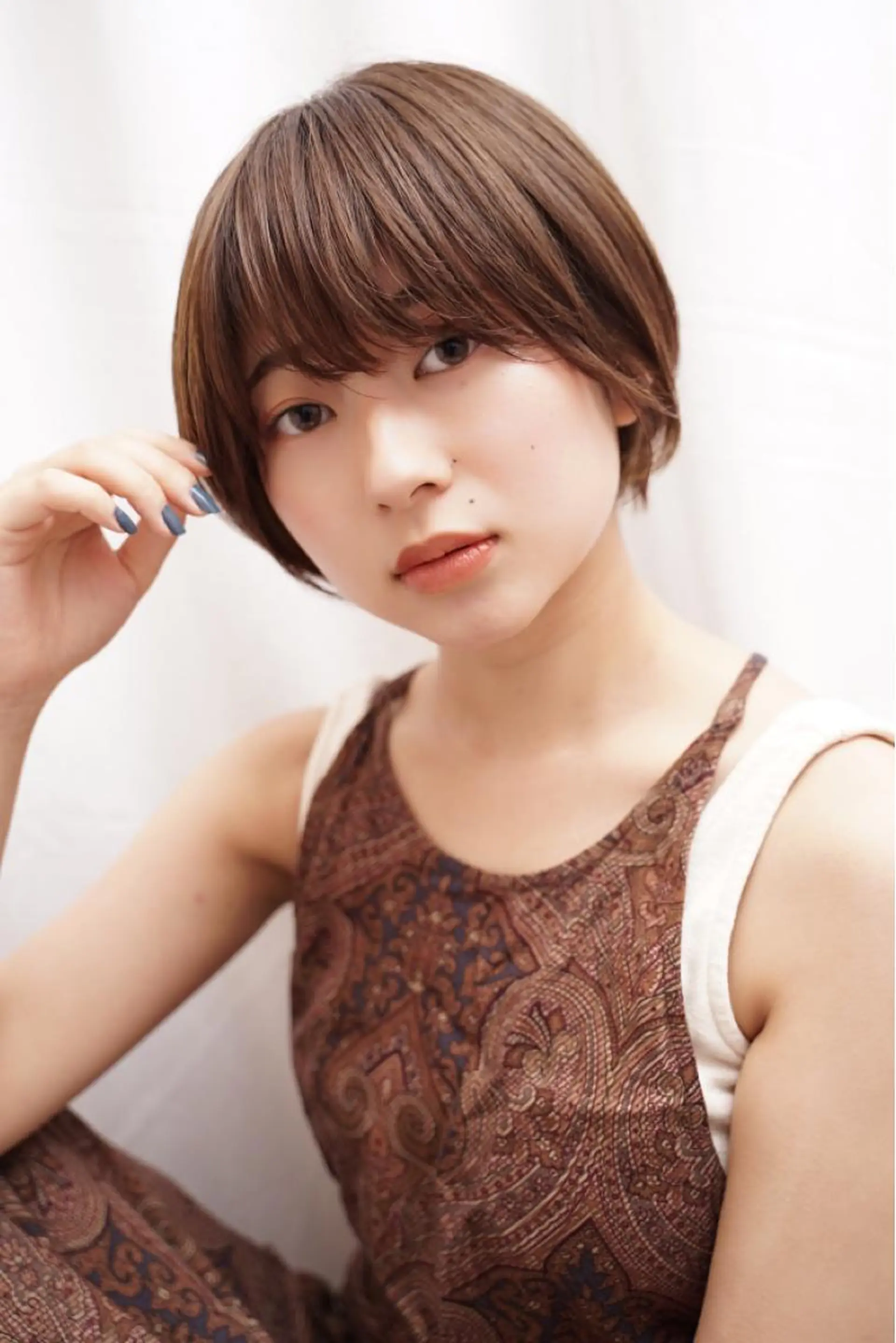 ショート カラー カット ヘアカラー 佐藤 花帆のヘアスタイル