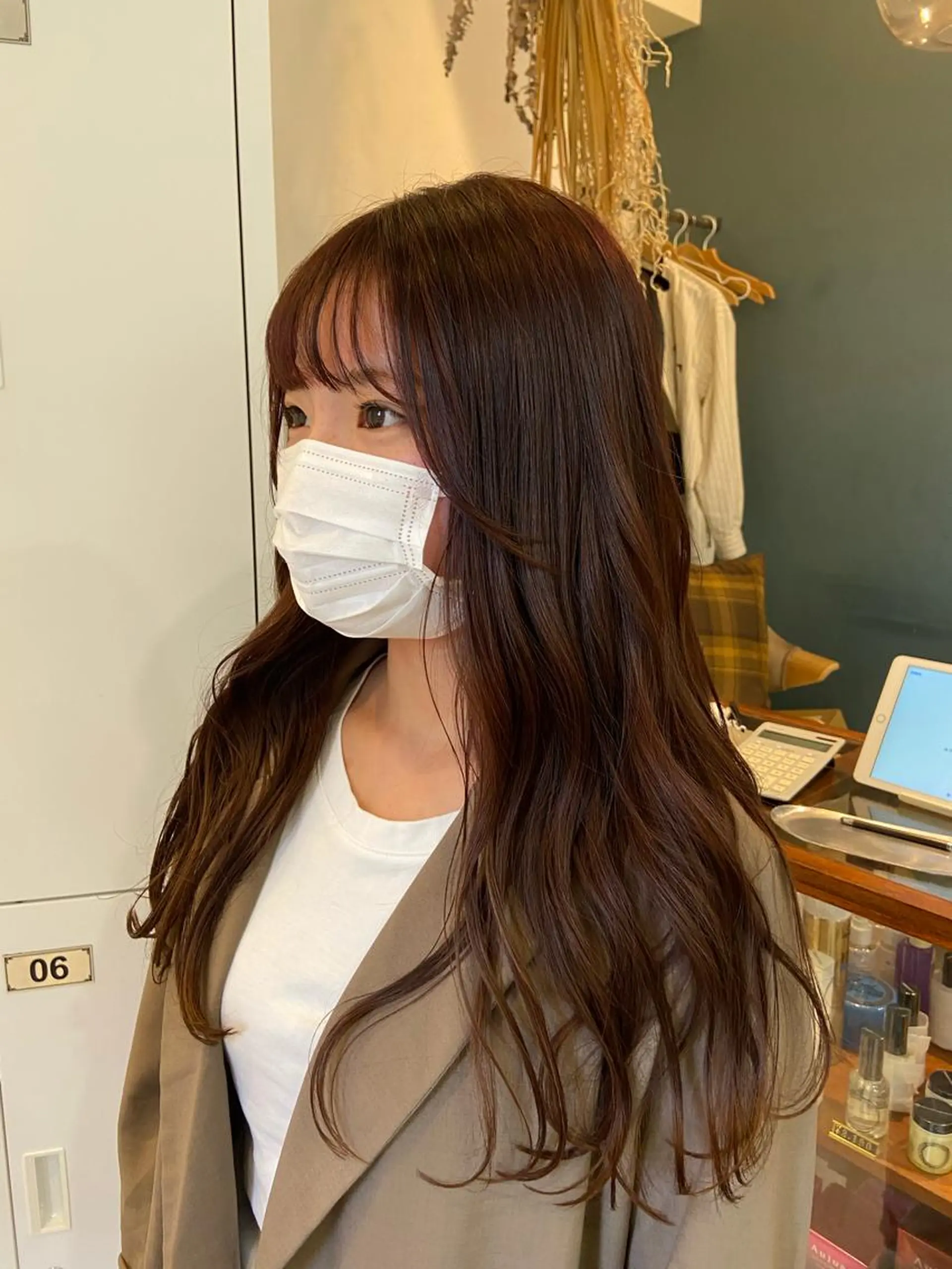ロング カラー カット ヘアカラー トリートメント なかむら ゆきのヘアスタイル