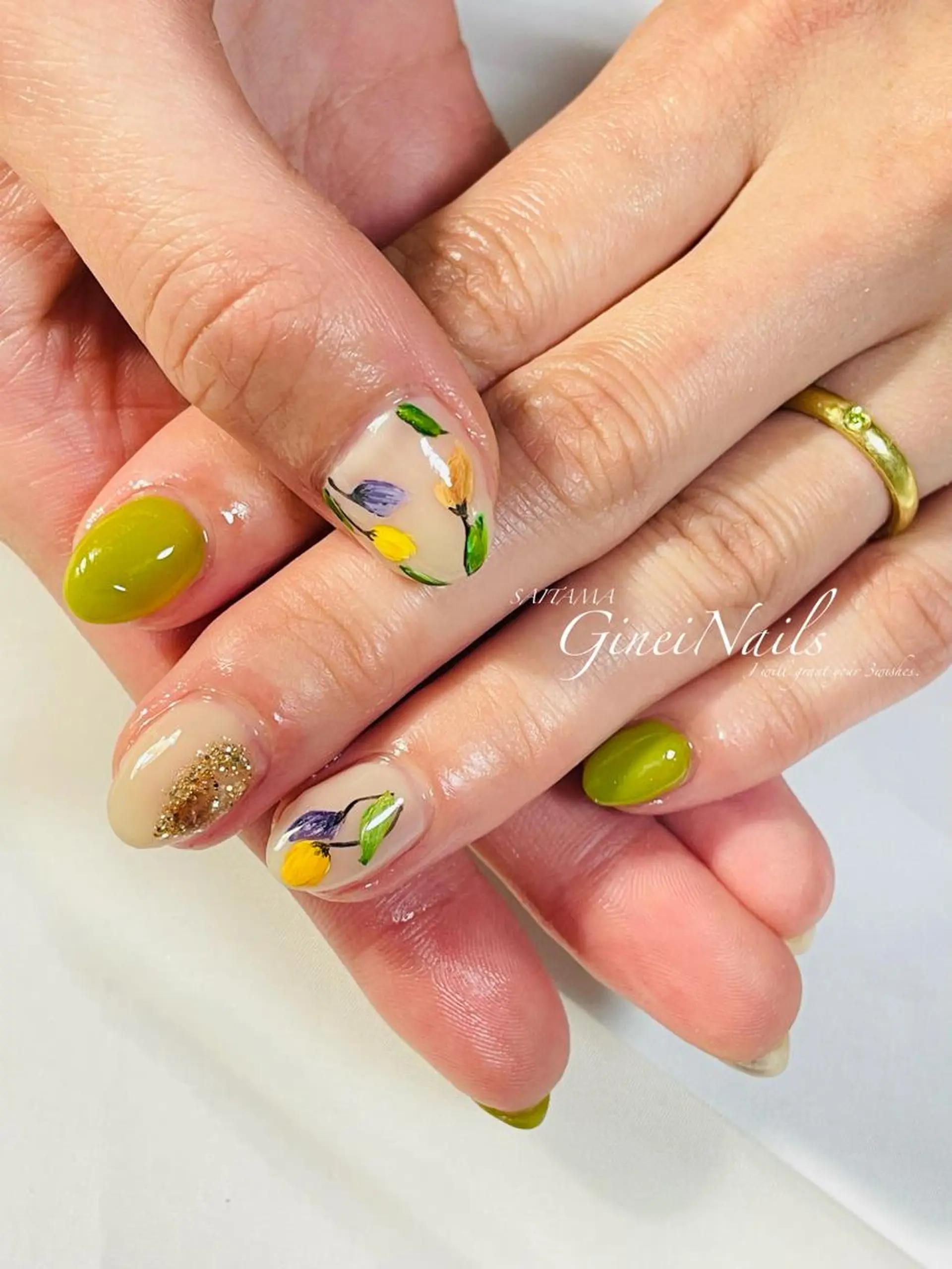 ネイル アートネイル ジェルネイル 持ち込み Genie Nailsのネイルデザイン