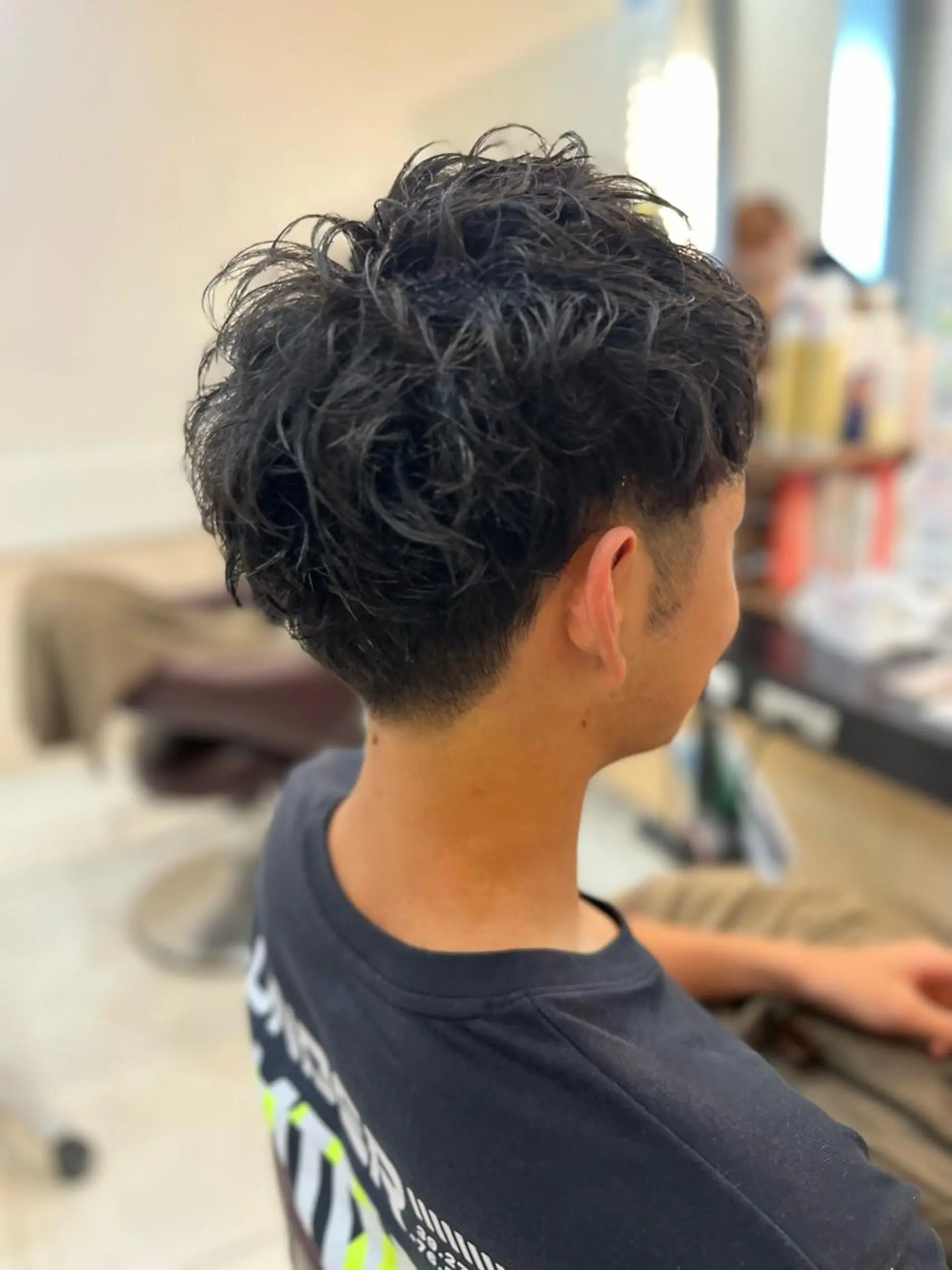 ショート パーマ メンズ カット パーマ トータルビューティー K:R鶴川のヘアスタイル