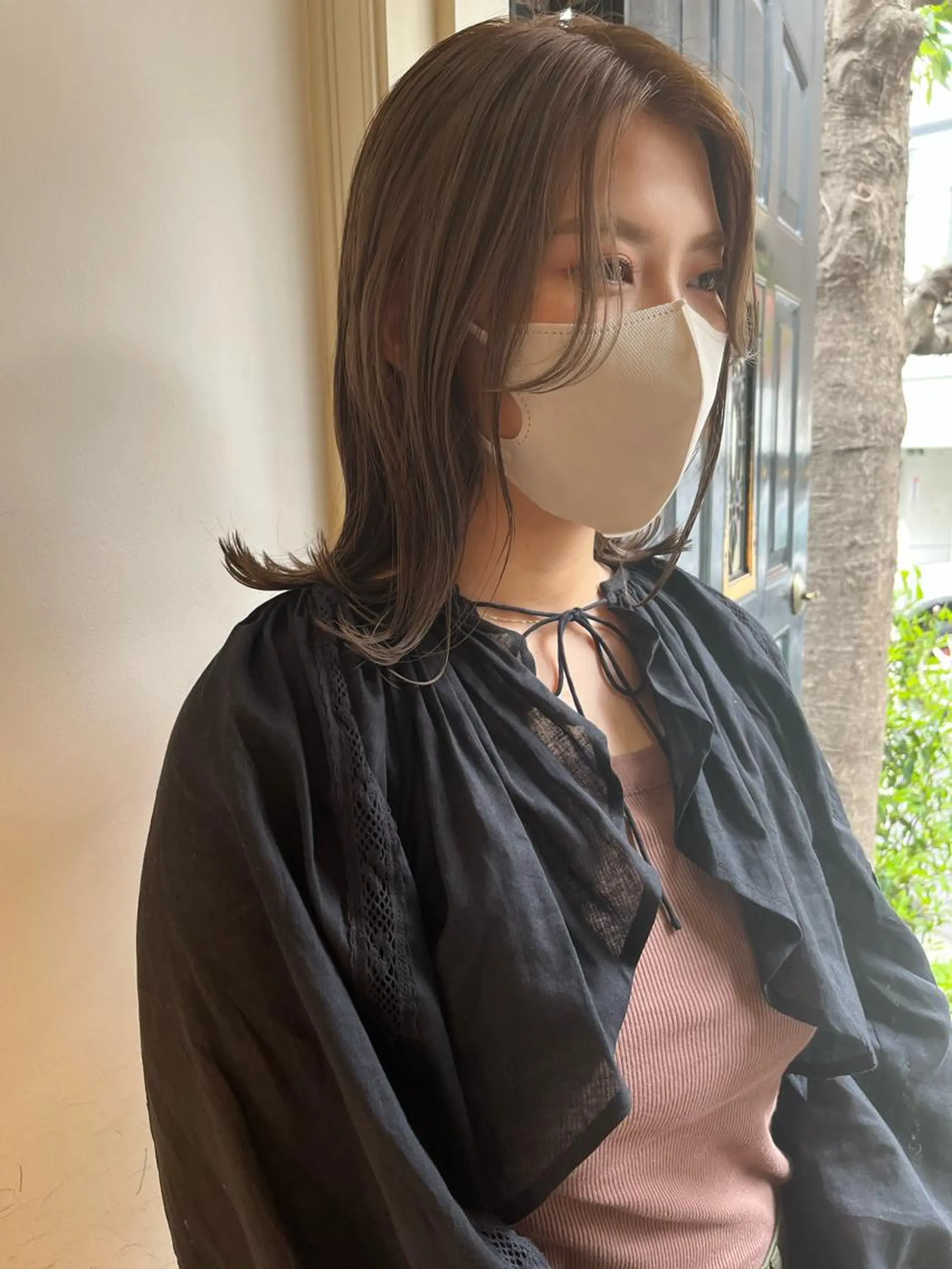 ミディアム カラー eri kinjoのヘアスタイル