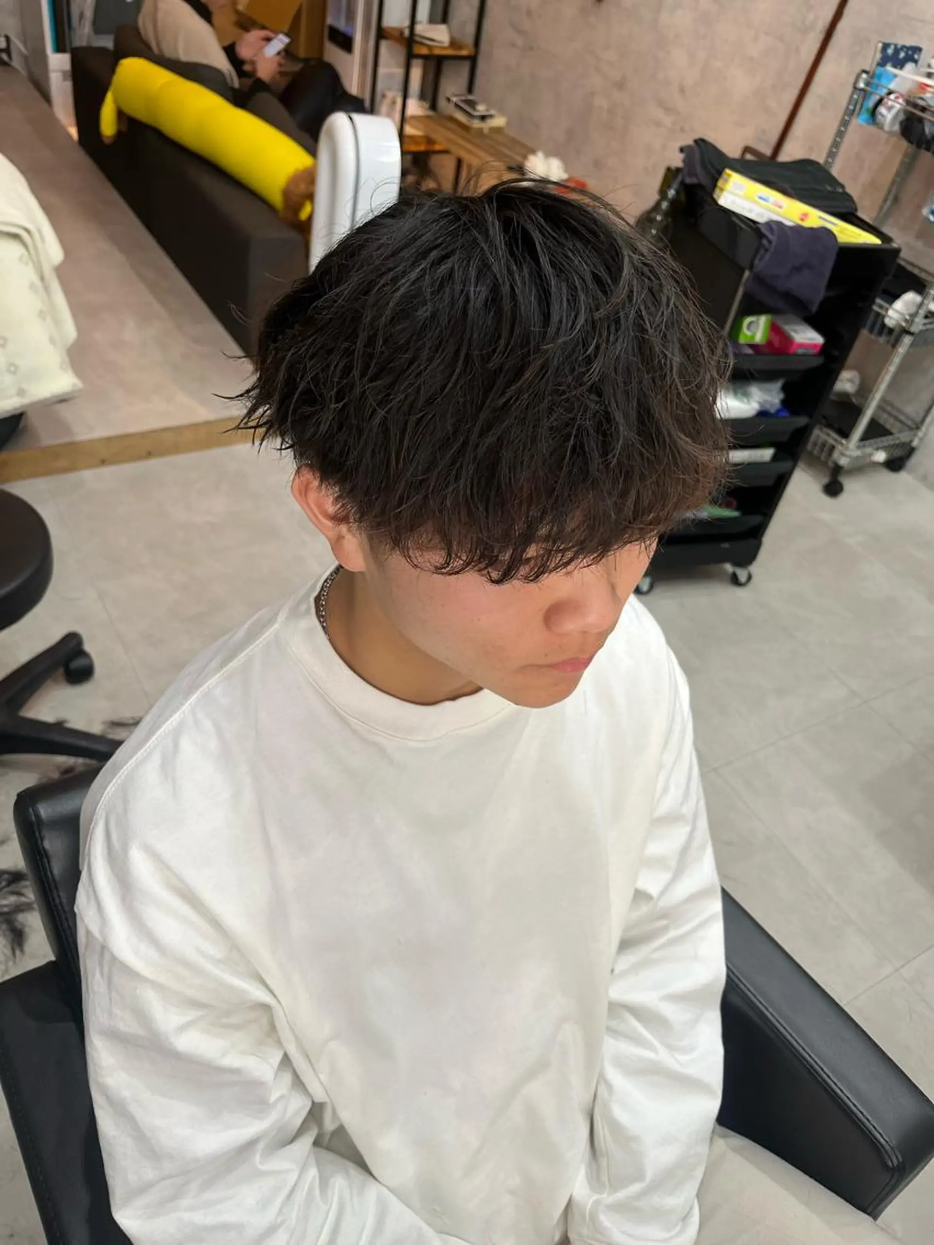 ショート メンズ カット パーマ トリートメント 鹿児島 TSUBASAのヘアスタイル