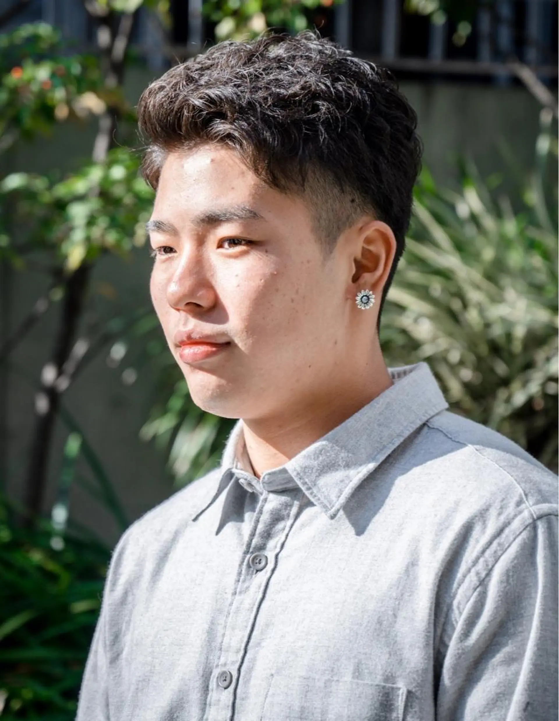 ショート パーマ メンズ 大泉 和也のヘアスタイル