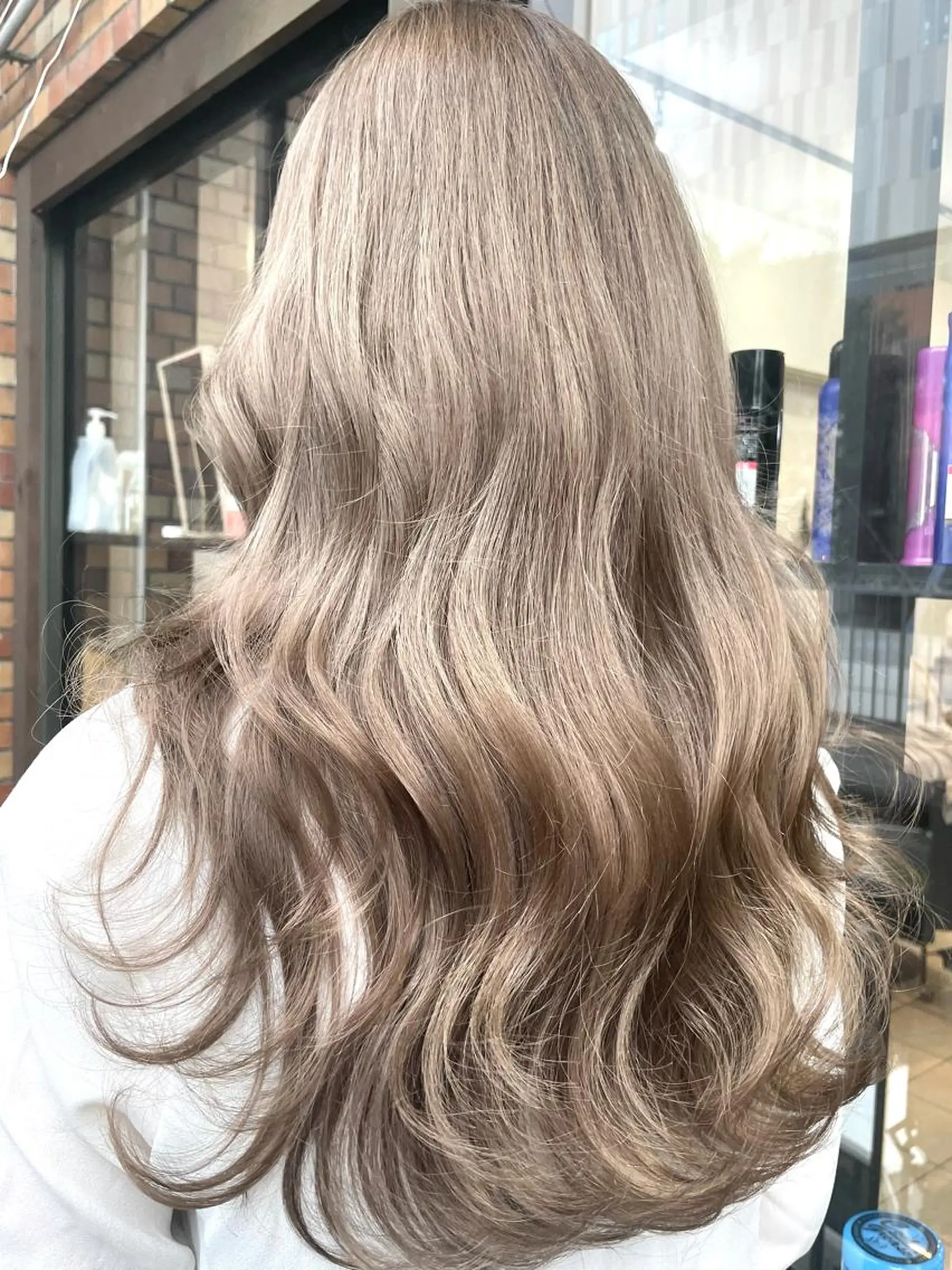 セミロング カラー パーマ ヘアアレンジ メンズ シールエクステ メンズバレイヤージュ メンズブリーチ メンズハイライト メンズインナーカラー 🦋高瀬寛菜🦋 韓国/ブリーチのヘアスタイル