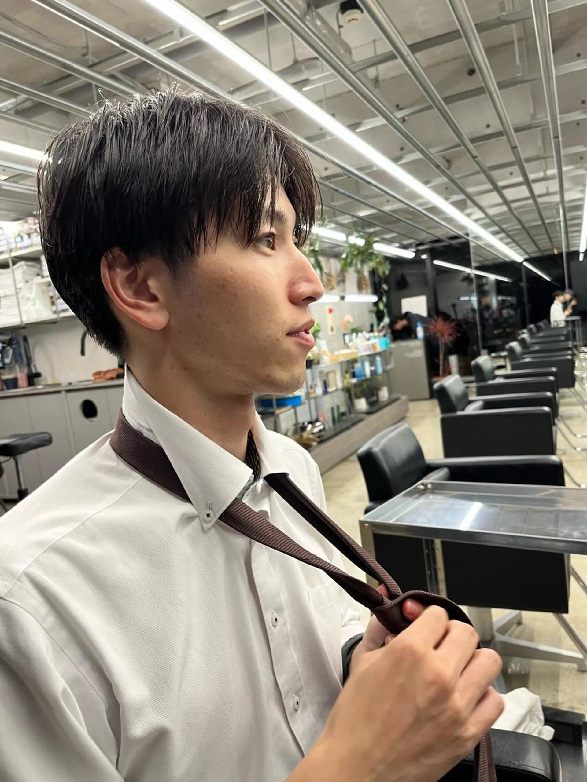 ショート メンズ カット ダブルカラー/ ケアブリーチ/クニトのヘアスタイル