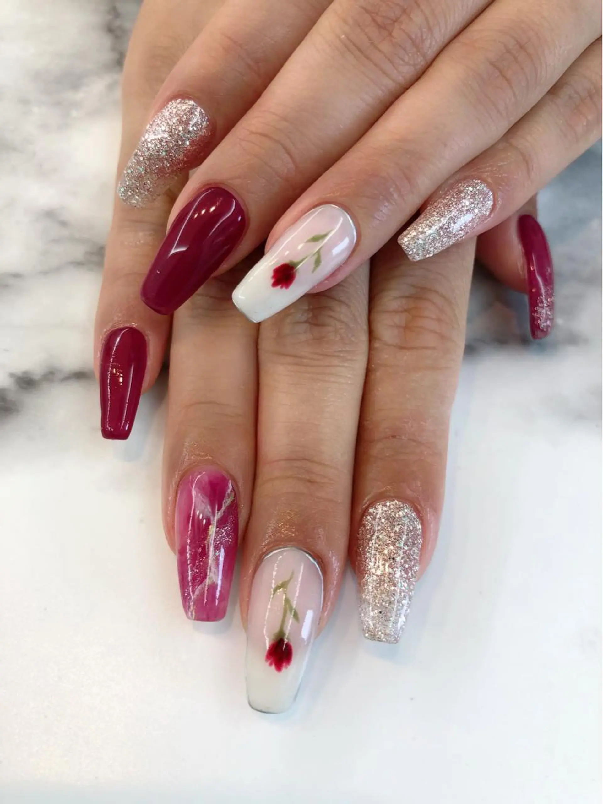 ロング ネイル Nail &eye TROISのネイルデザイン