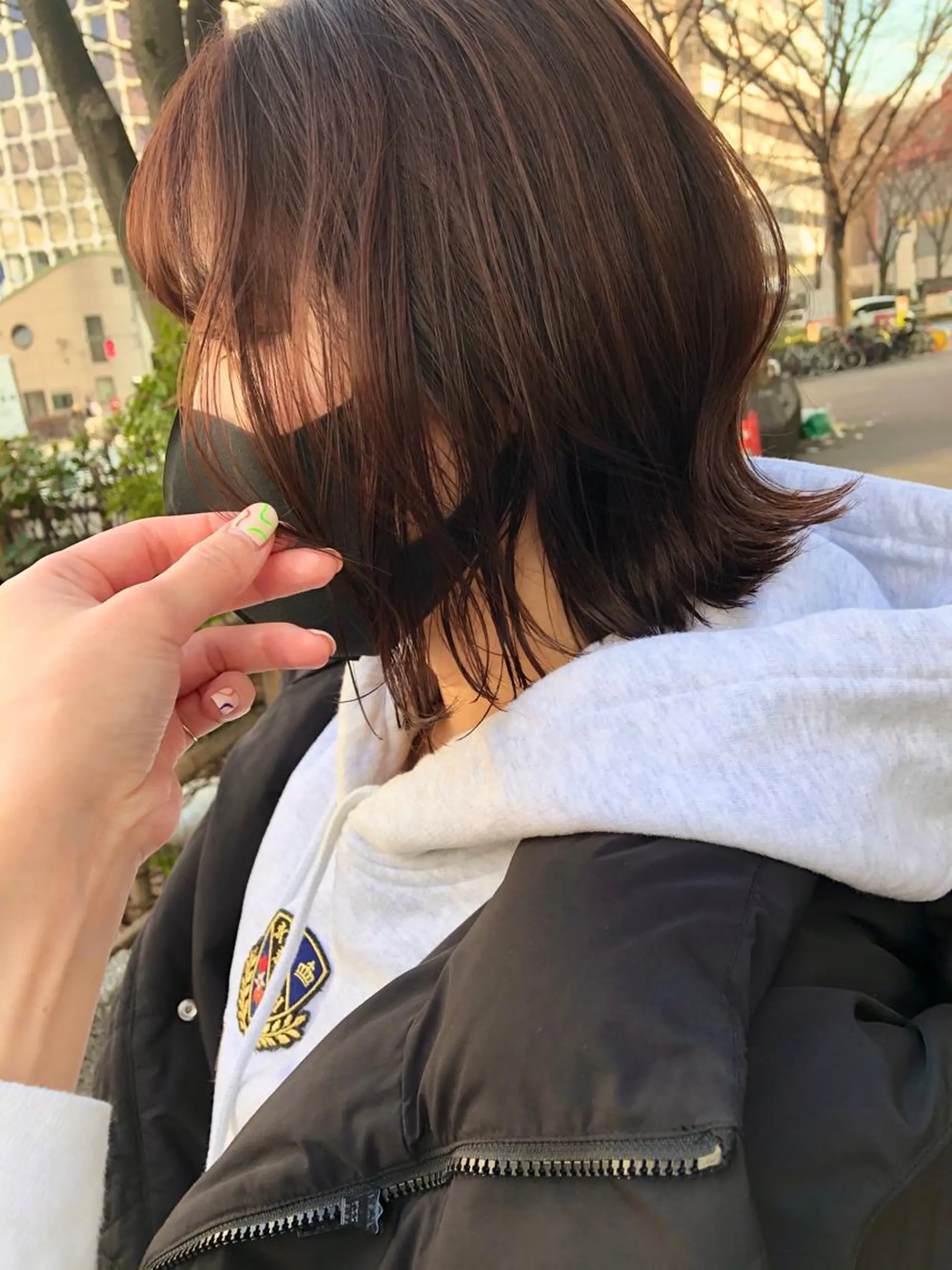 ミディアム カラー カット ヘアカラー トリートメント ボブ/ミニボブ/ 立河今日子のヘアスタイル