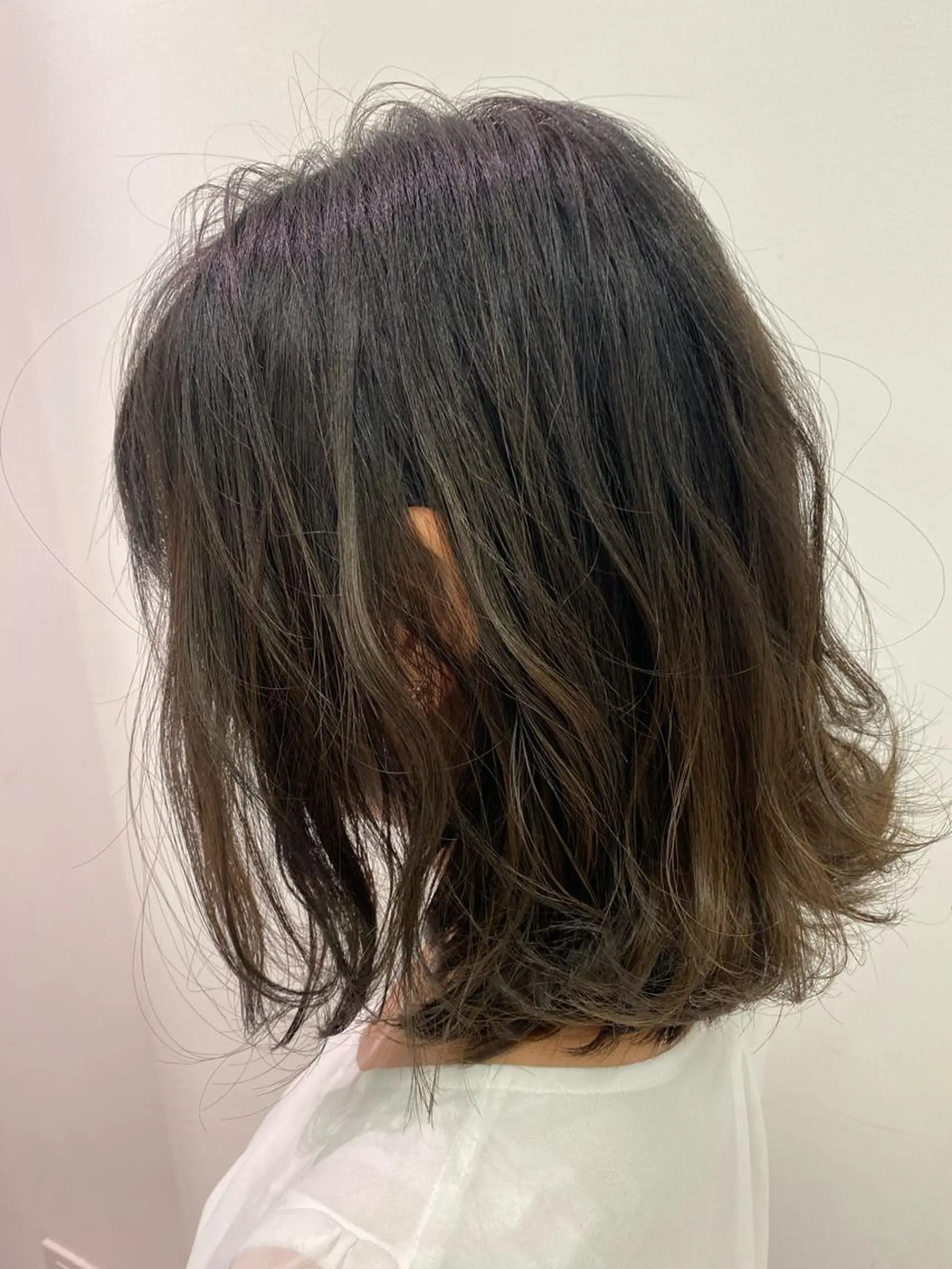 ミディアム カラー 透明感カラー ハイライトカラー ハイライト 似合わせ専門美容師 なかじまのヘアスタイル