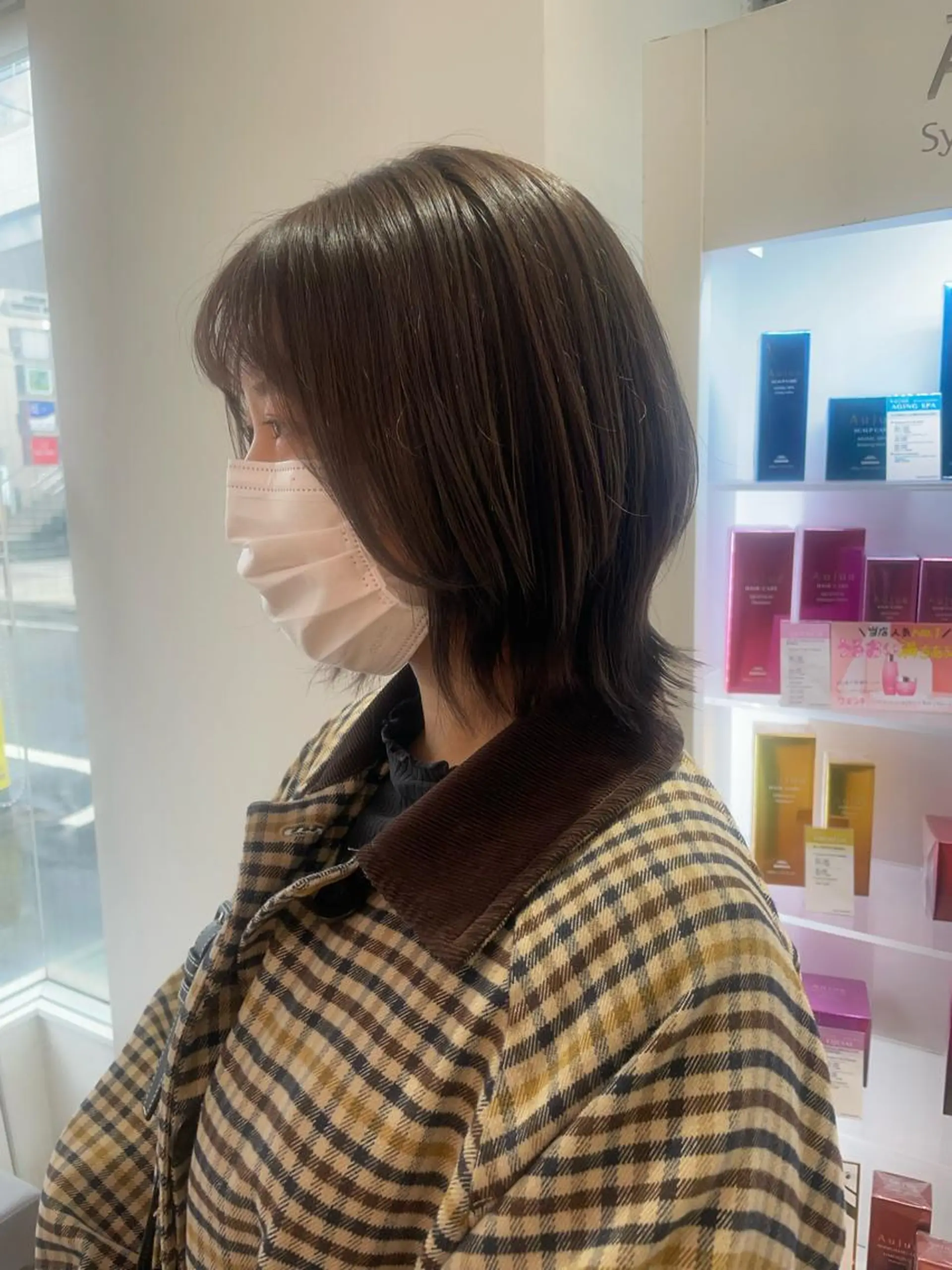 ミディアム カラー ヘアカラー トリートメント 店長福島成美/髪質 改善縮毛矯正/カラーのヘアスタイル