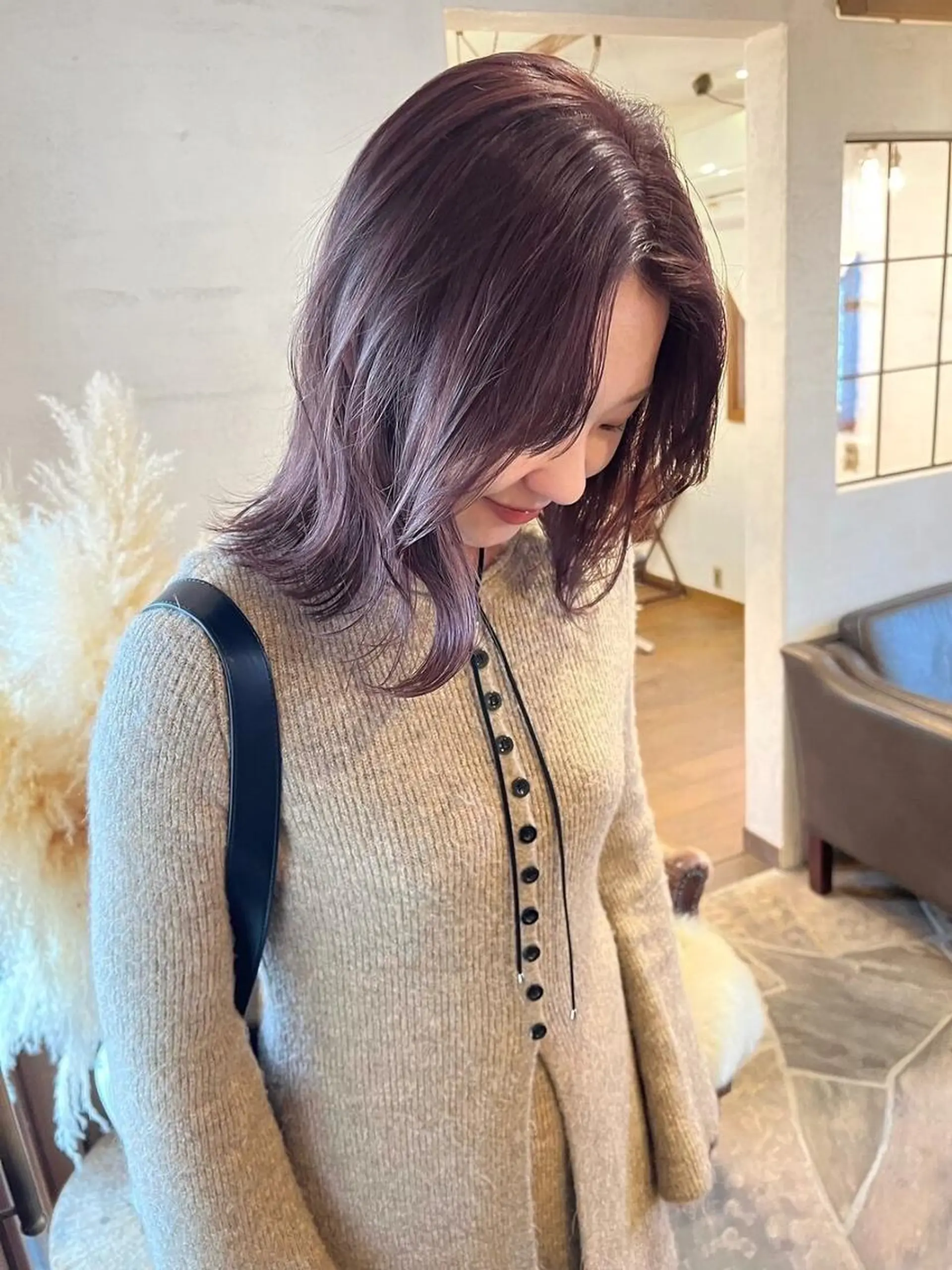 セミロング カット ヘアカラー トリートメント 田島 千愛のヘアスタイル