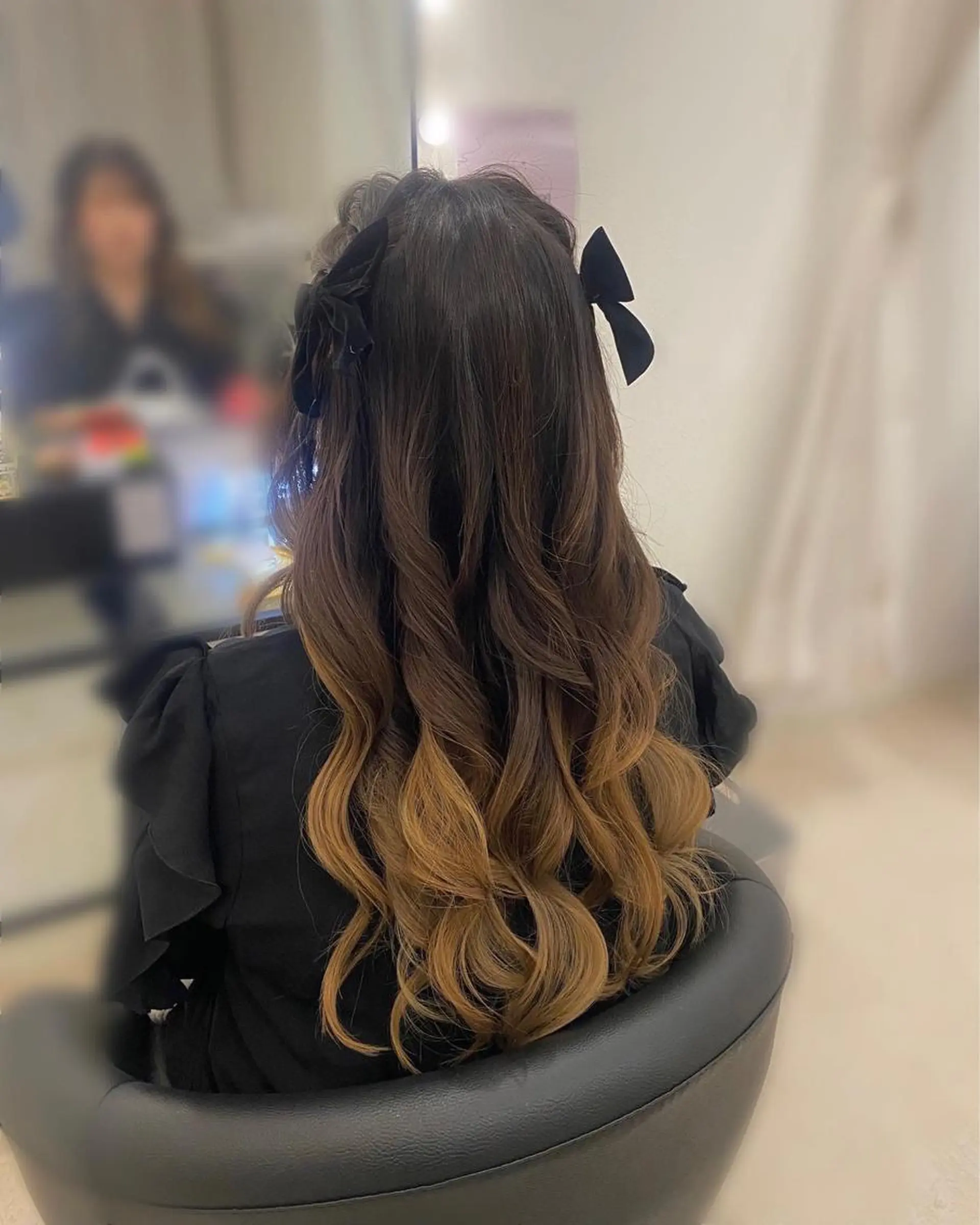 ロング ヘアアレンジ ヘアセット Mikazuki オーナーTeradaのマツエク・マツパデザイン