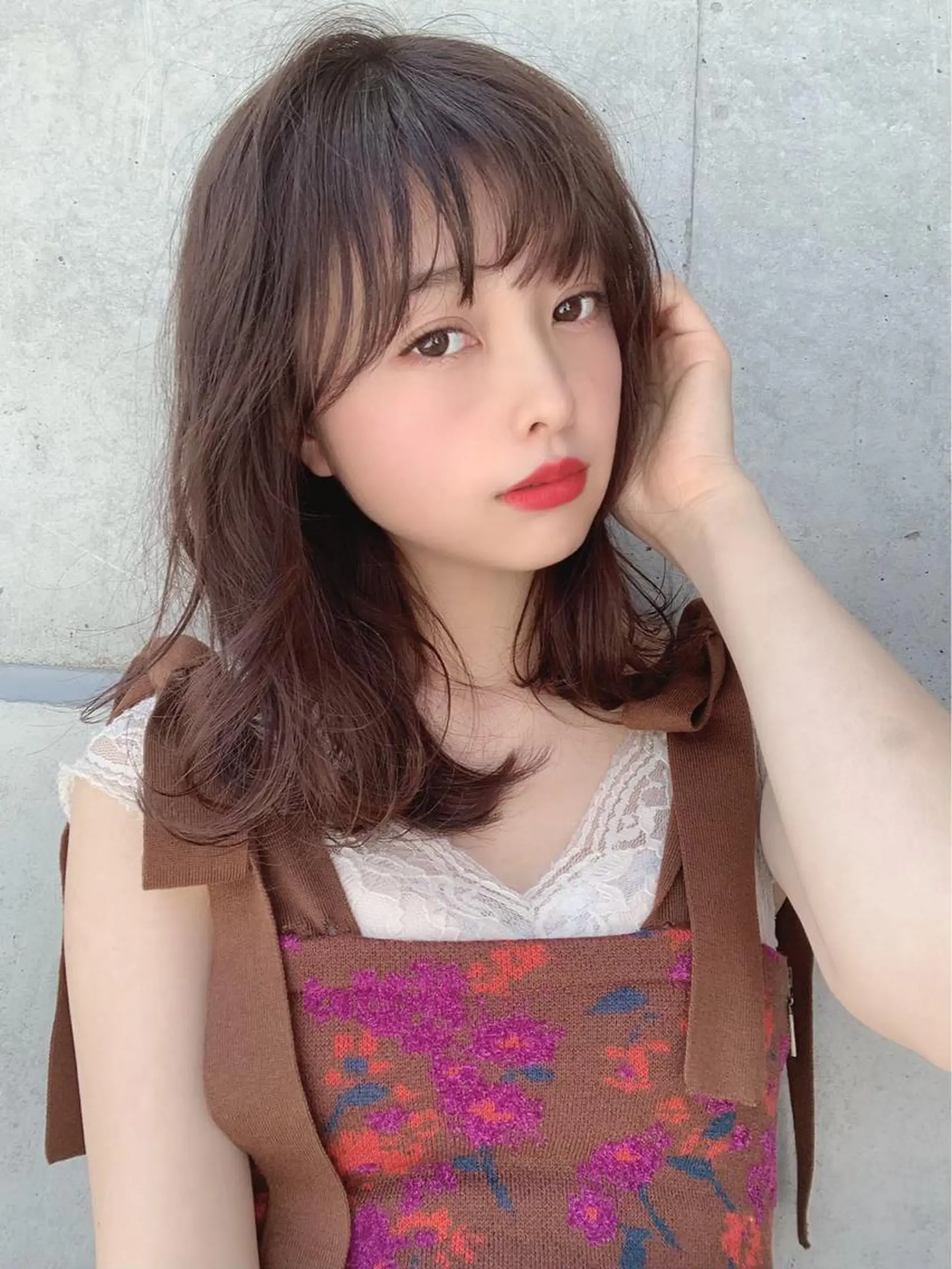 セミロング カラー ヘアアレンジ 🩰透明感カラー♡ UTA🩰のヘアスタイル