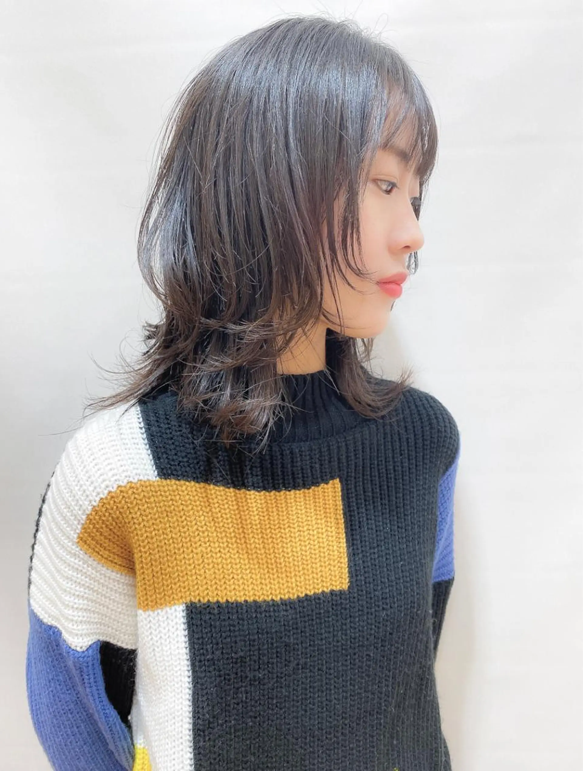 ミディアム カラー パーマ ヘアアレンジ メンズ キッズ ネイル マツエク・マツパ toap.所属・大野 あさみのヘアスタイル