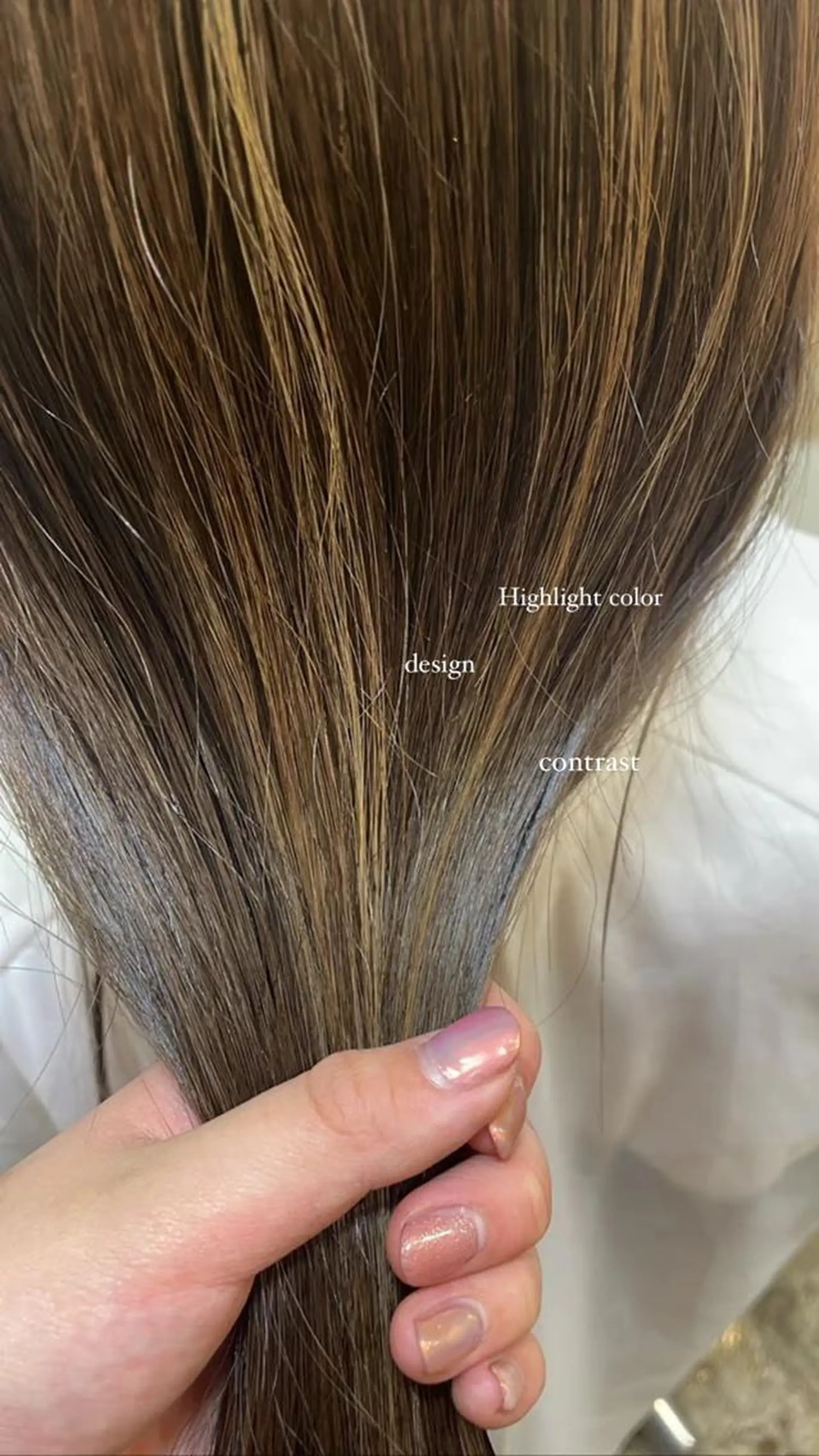 カラー 中村 帆花のヘアスタイル