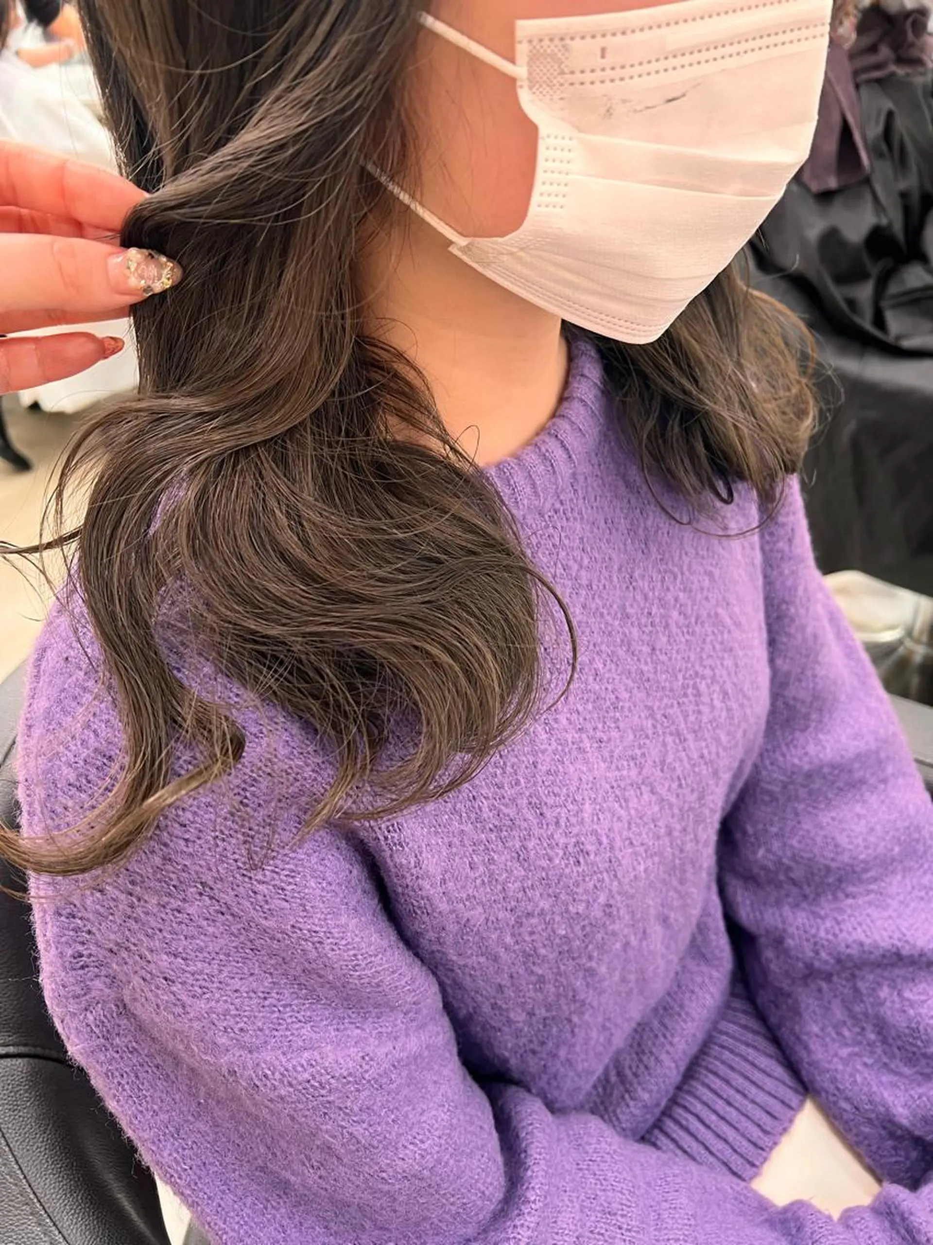 セミロング 💖札幌カラー 指名No.1💖玲奈のヘアスタイル