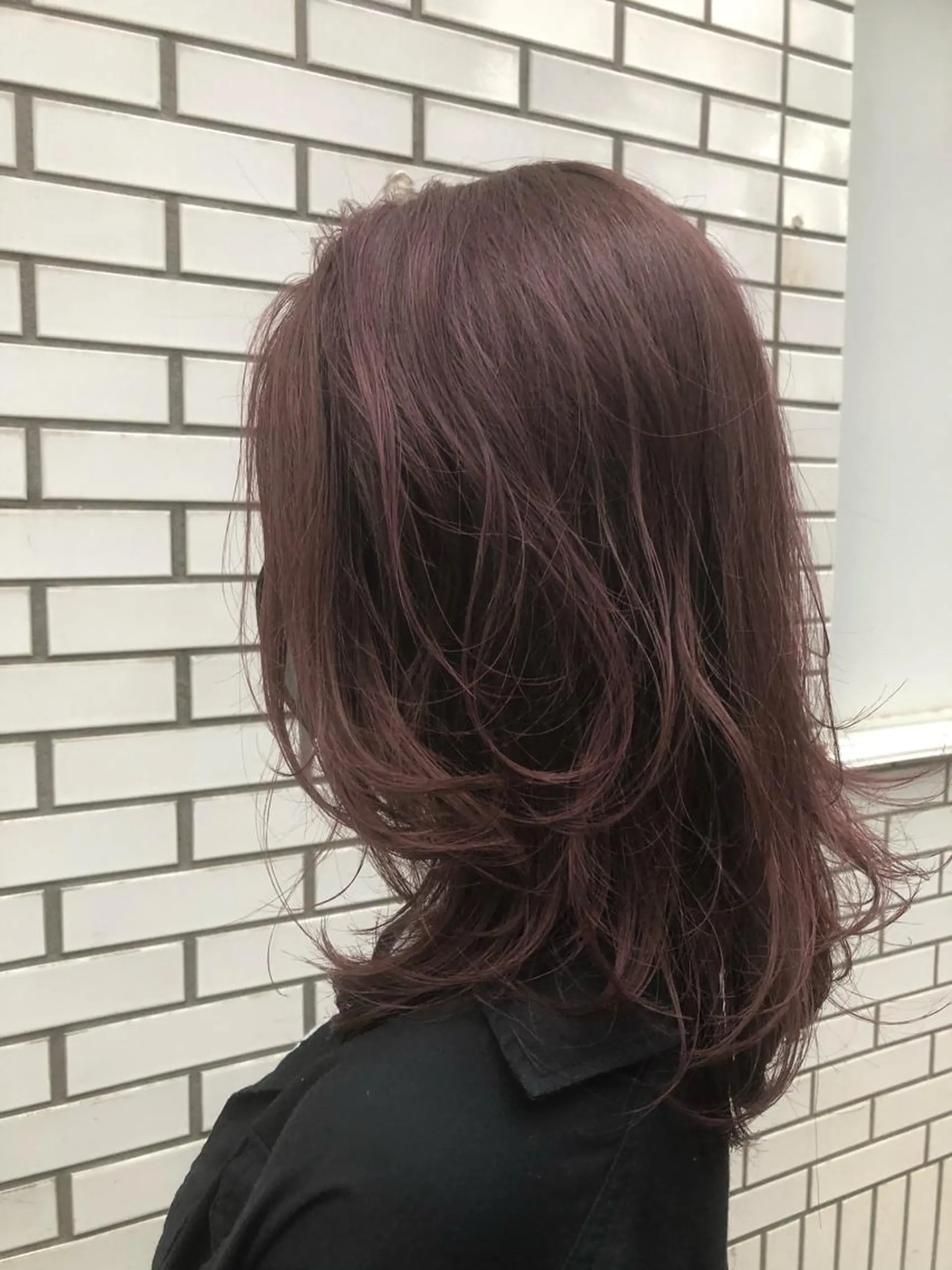 セミロング カット ヘアカラー トリートメント カジサ ケイコのヘアスタイル